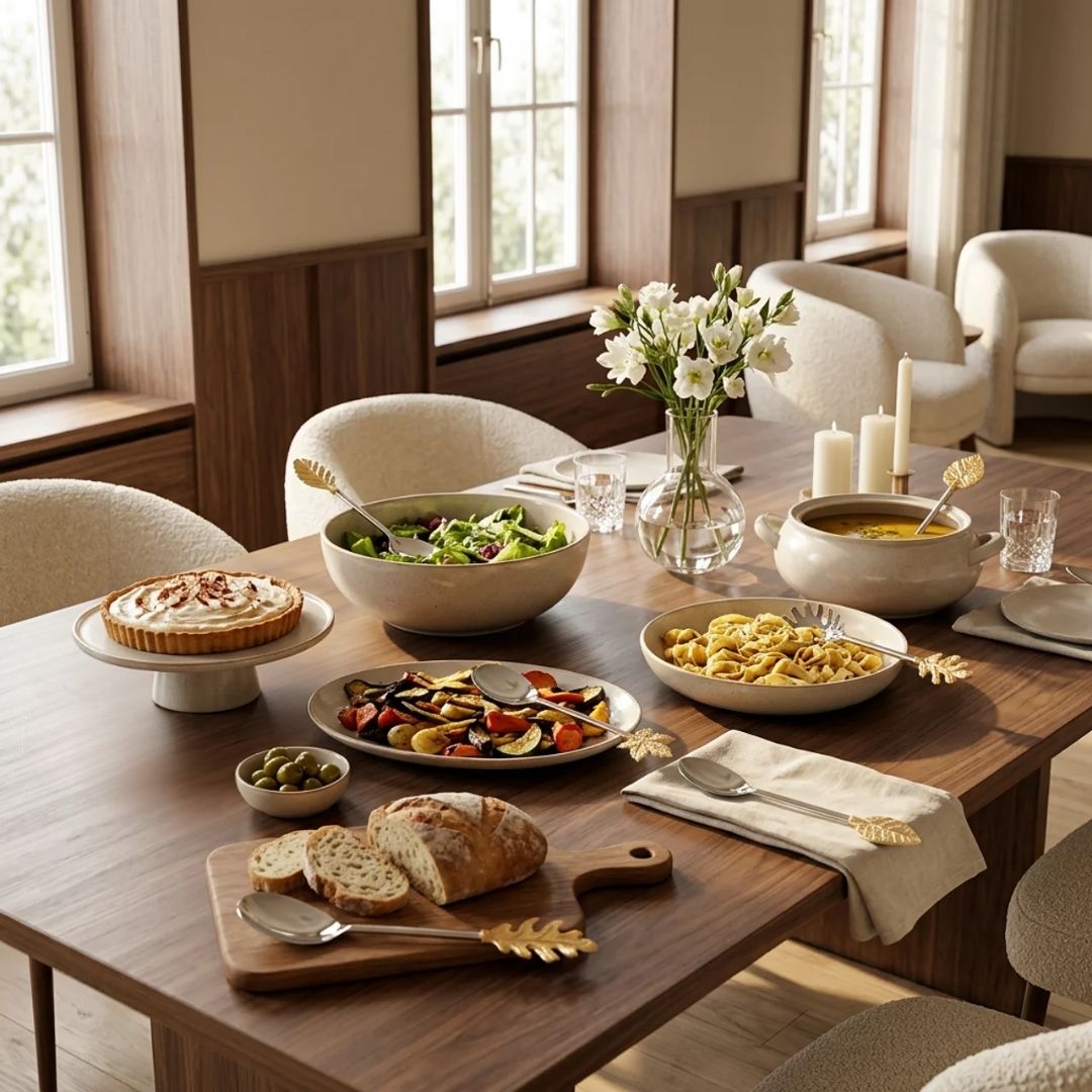 Leaf Elegance Serving Set