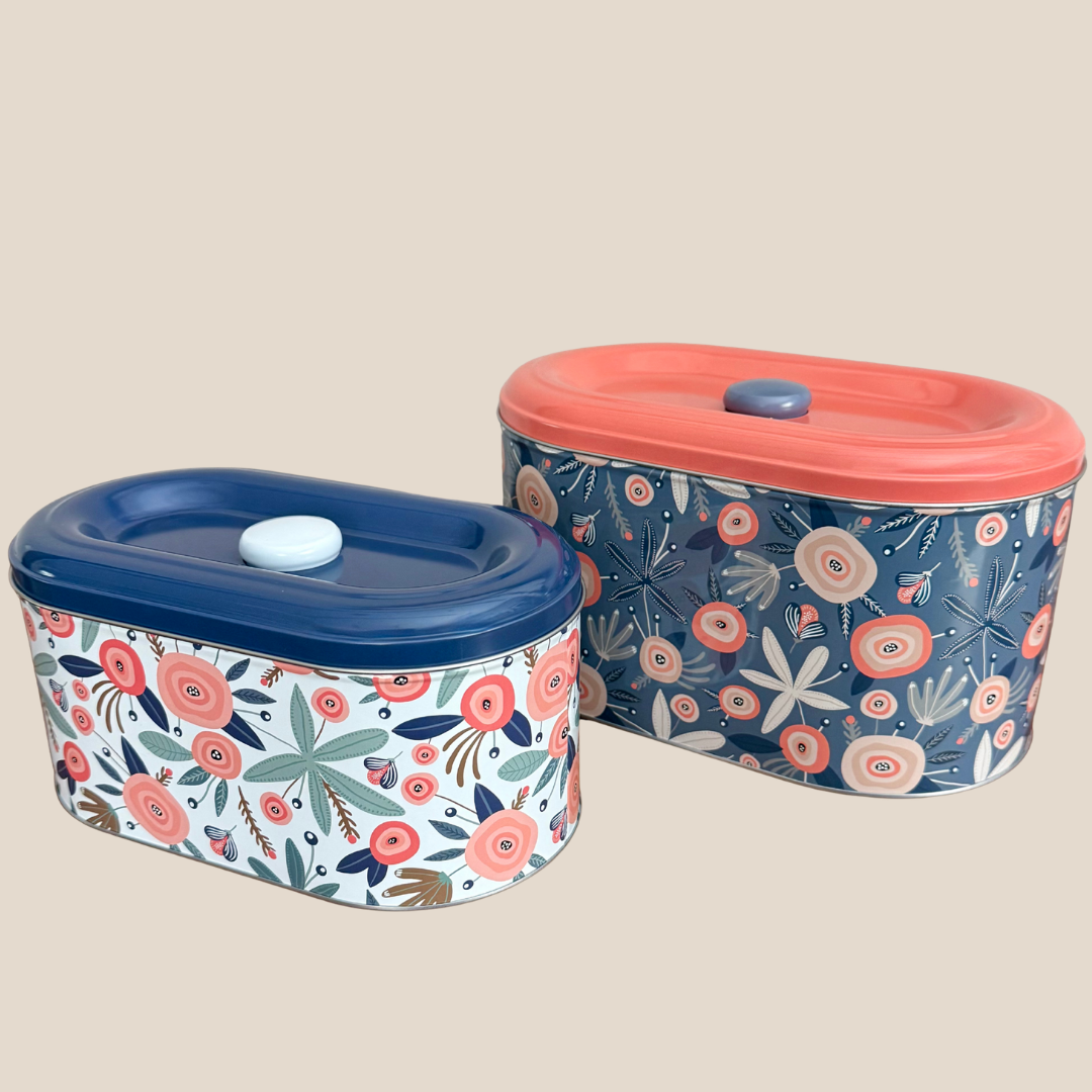 Coral Bloom Storage Boxes -  Set 2