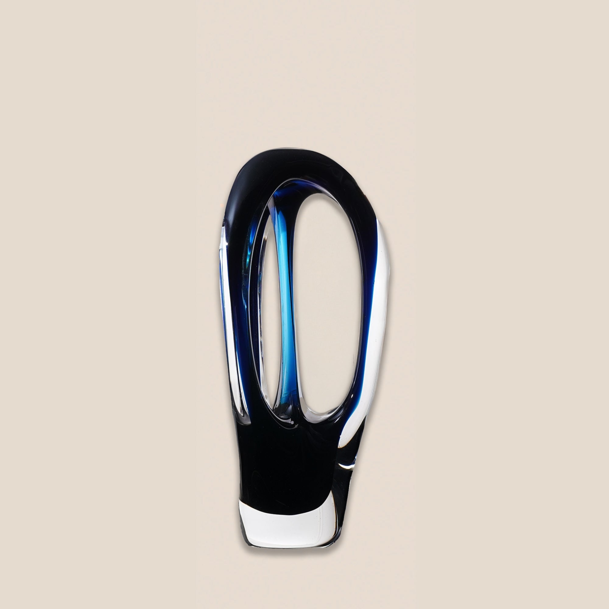 Ocean Essence Hand-Blown Glass Sculpture - Small