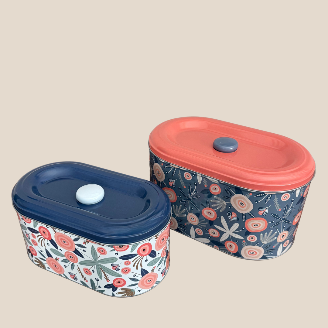 Coral Bloom Storage Boxes -  Set 2