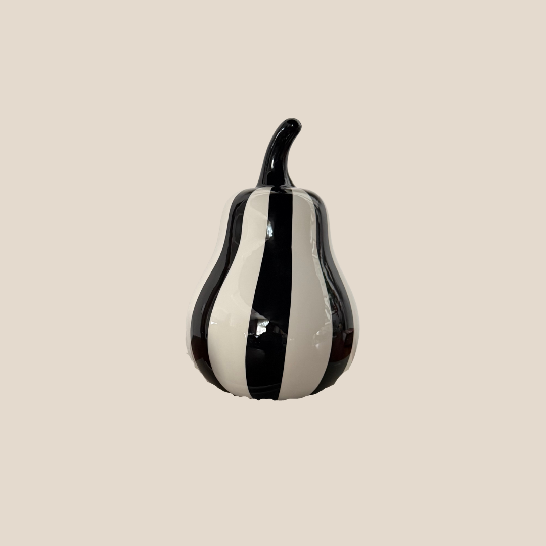 Noir & Ivory Pear Accent - Small