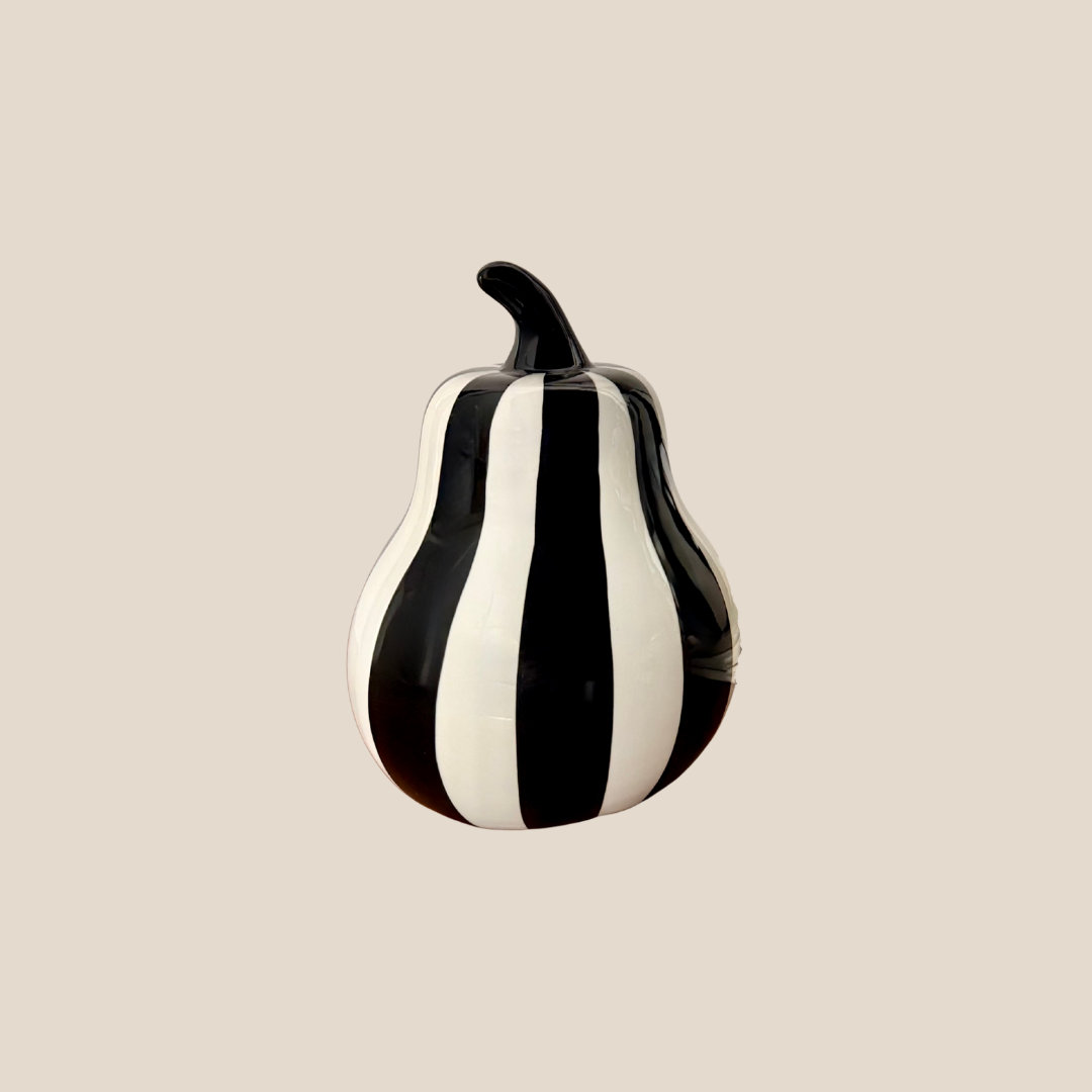 Noir & Ivory Pear Accent - Small