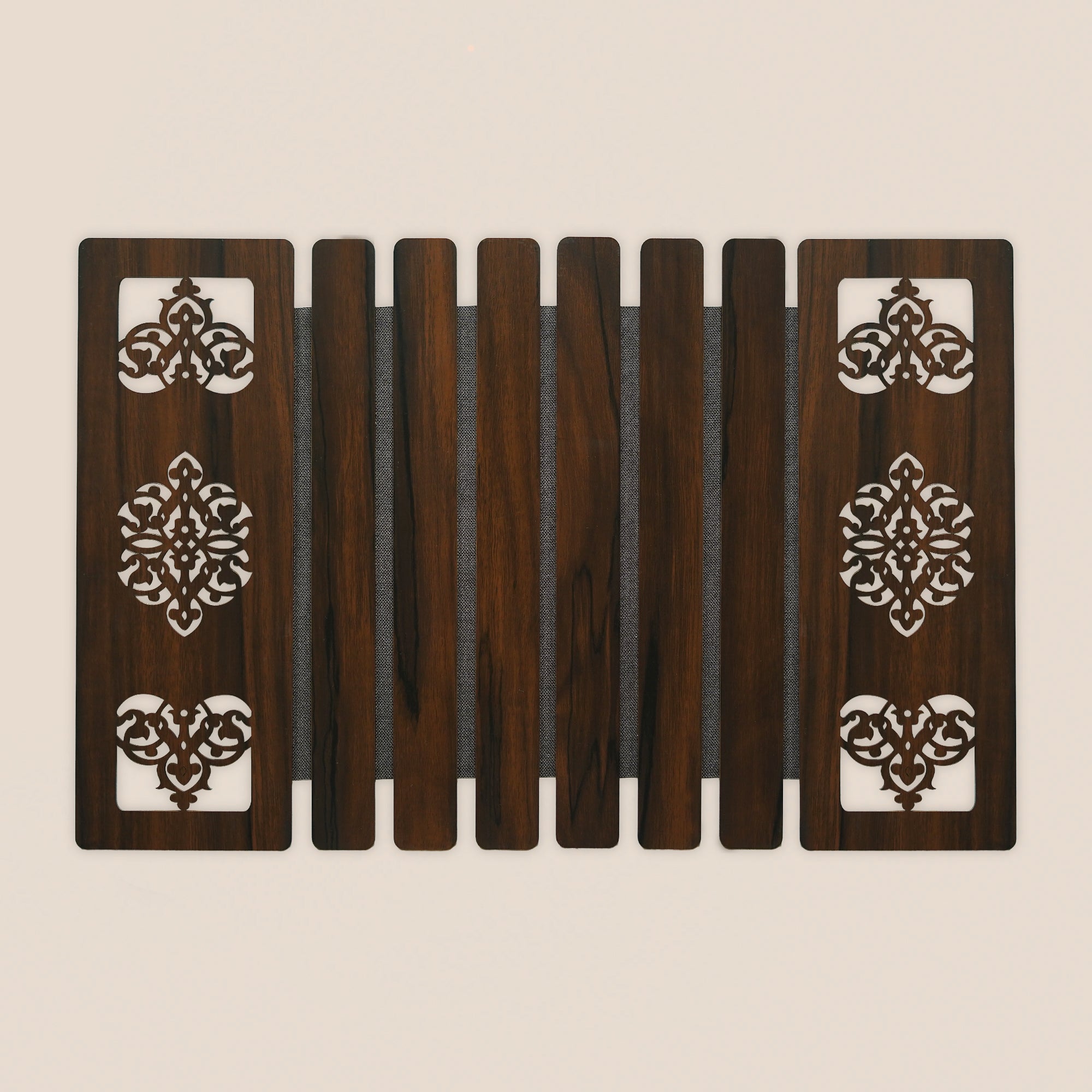 Carved Foldable Table Mats - Set of 2