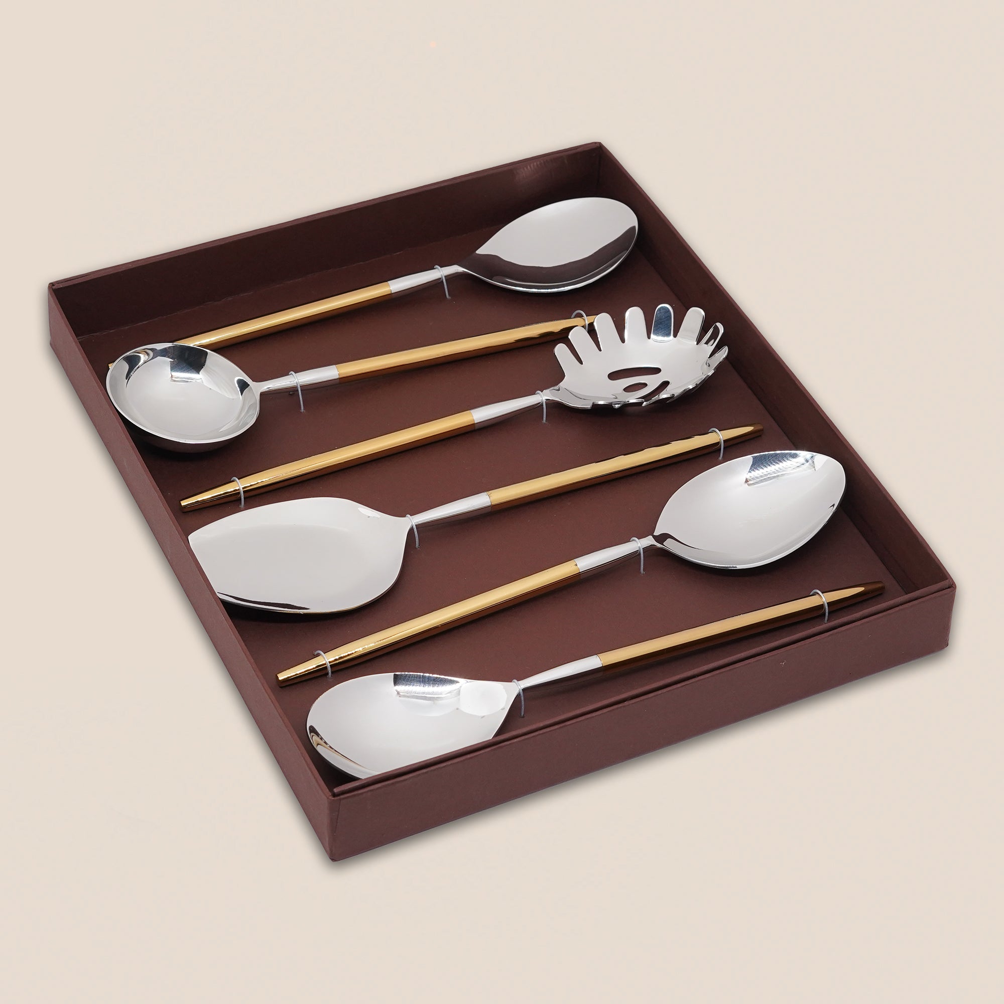 Luxe Duo-Tone Serving Set – 6 Pieces