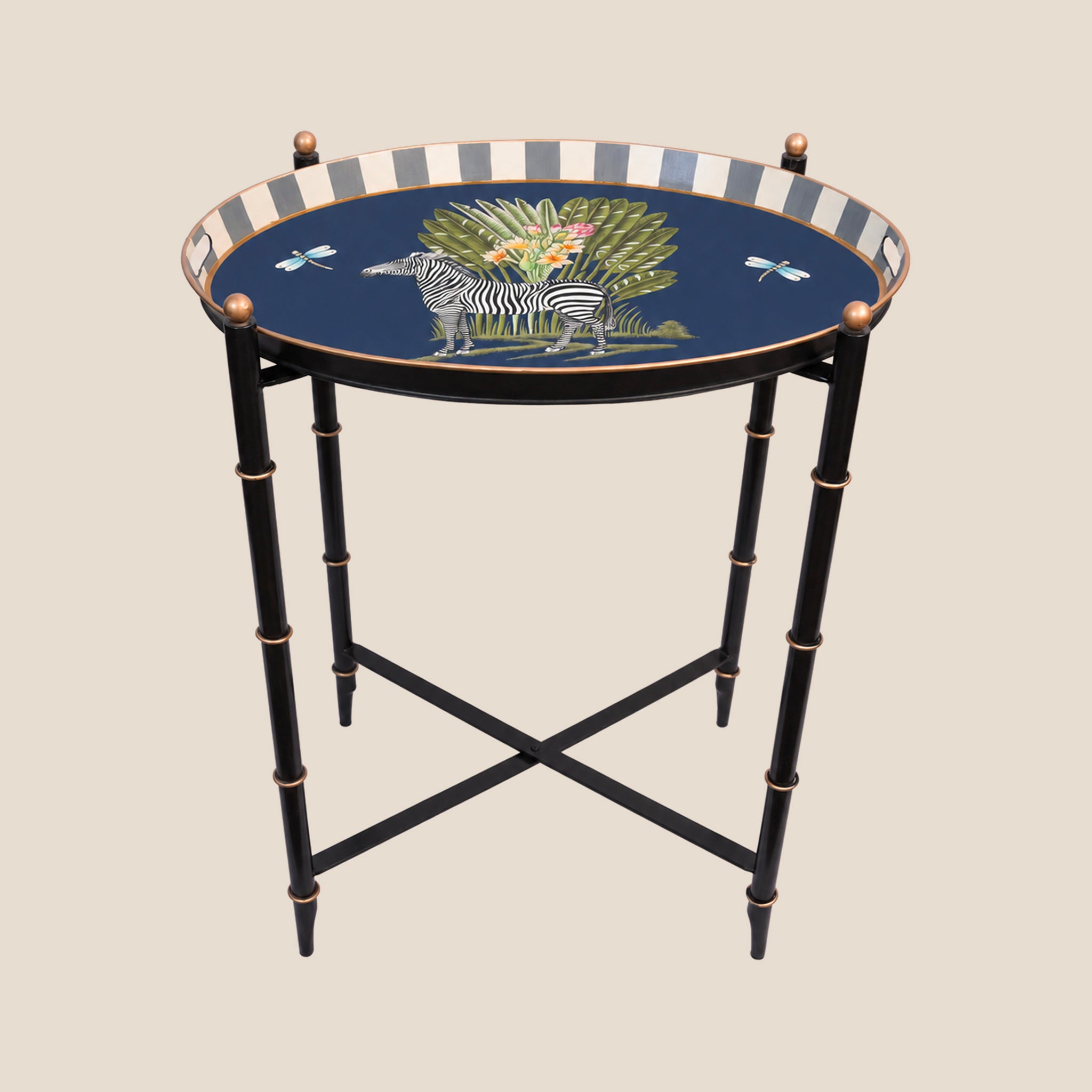 Wild Atlas Butler Table - Zebra