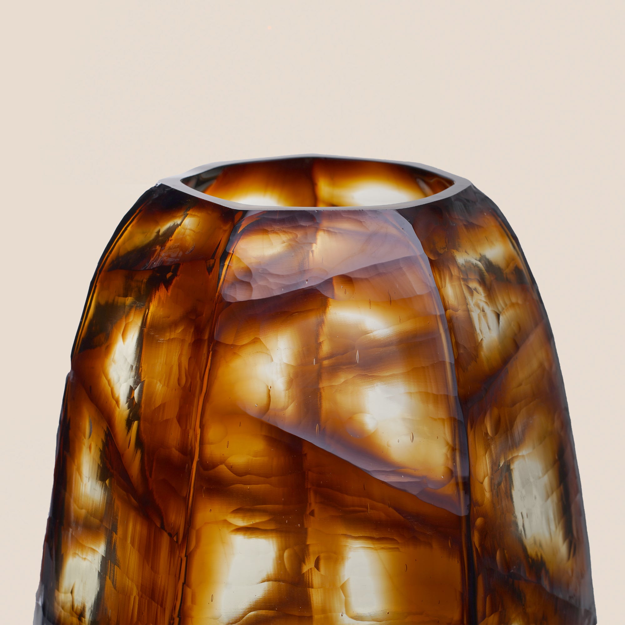 Amber Blaze Vase