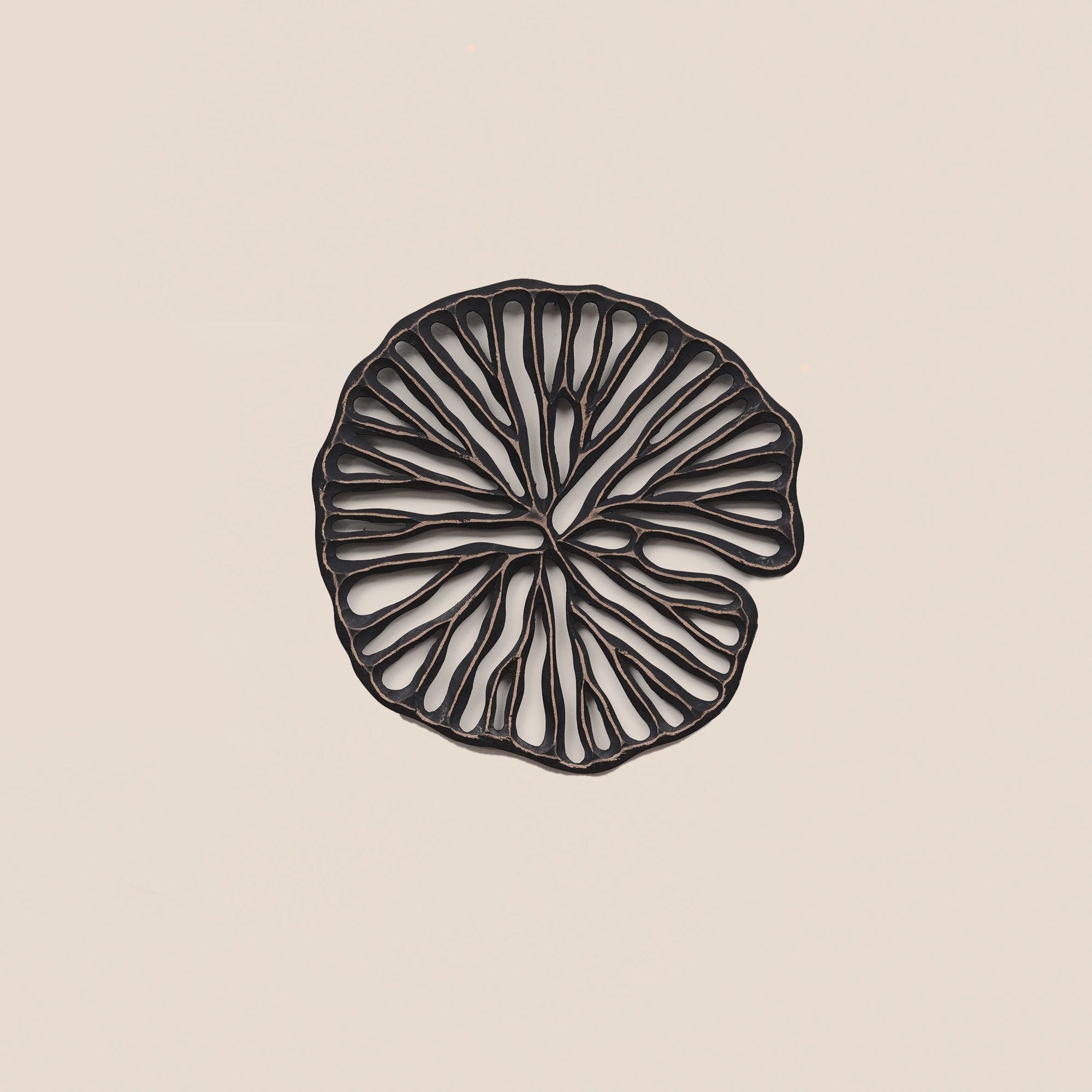 Lotus Pad Wooden Wall Art - Medium