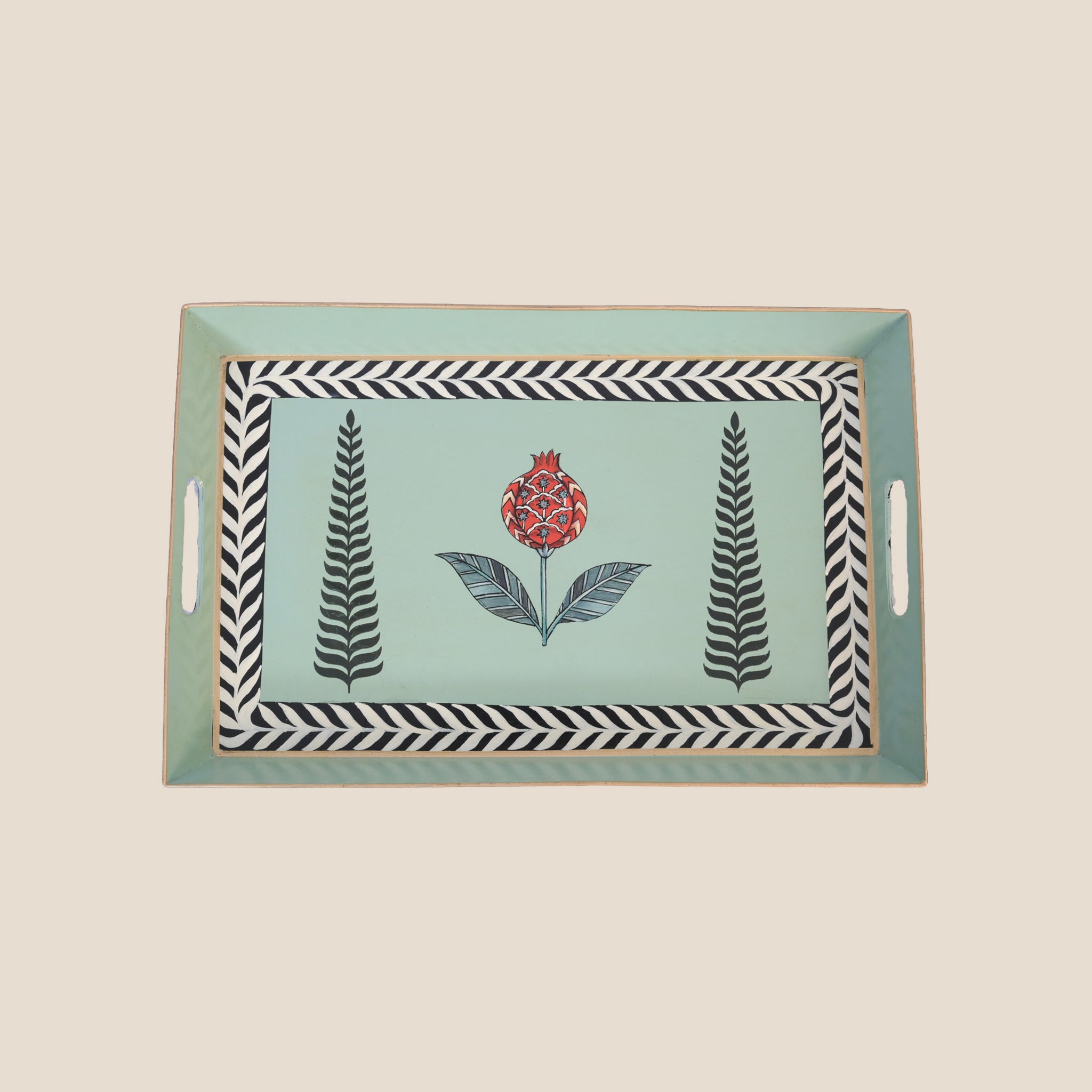 Pomegrenate Grove Serving Tray - Large