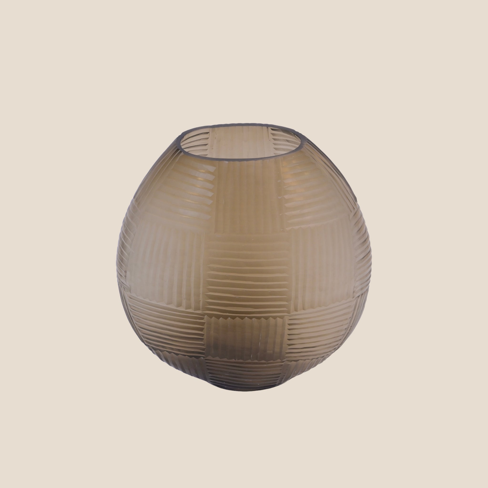 The Ochre Grid Vase