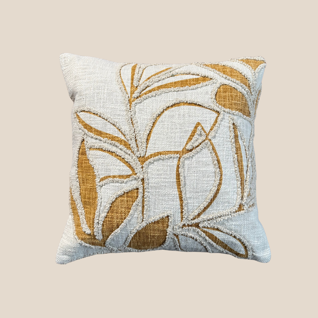 Foilage Study Cushion - Honey