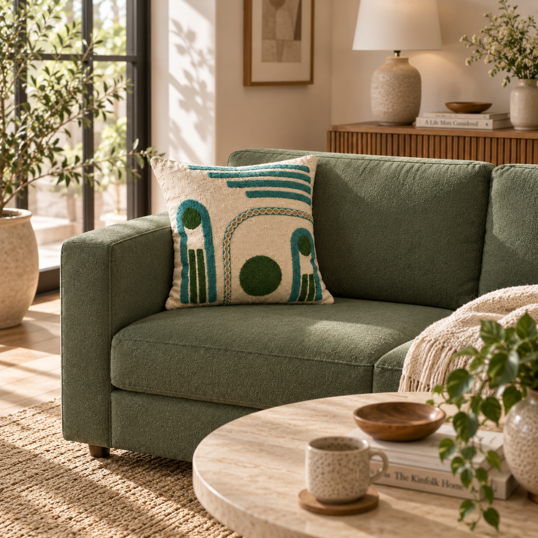 Arcedia Cushion - Green