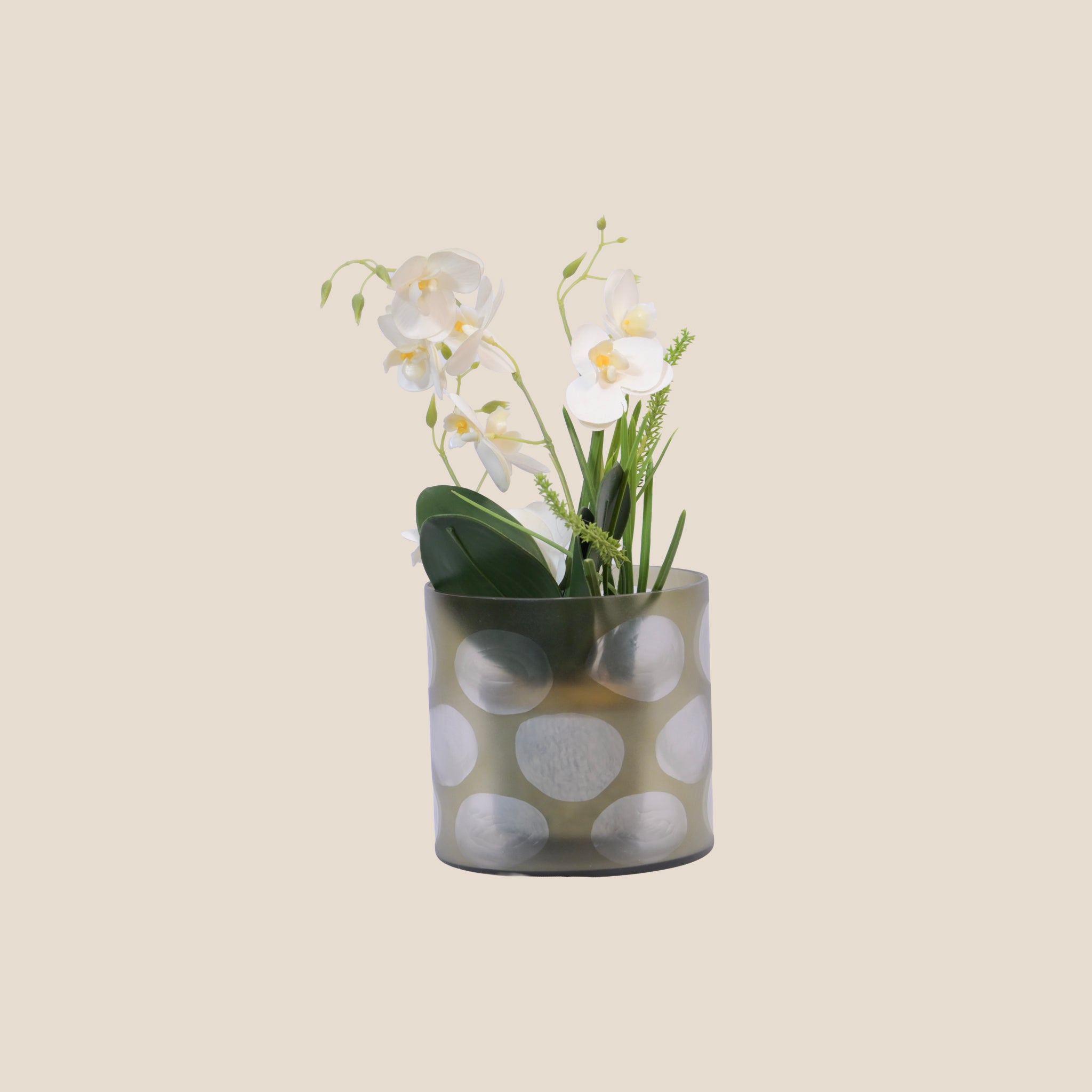 Pebble Smoke Vase & Votive - Medium