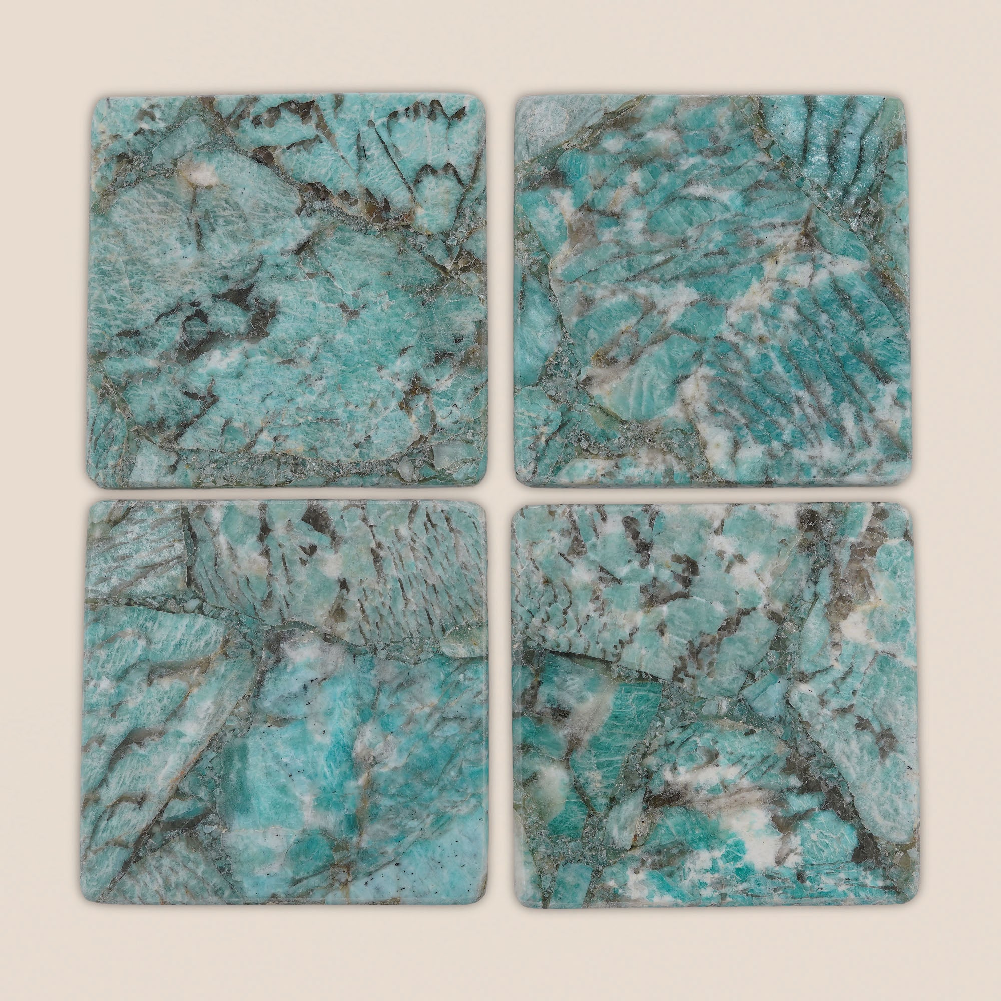 Amazonite Slice Coaster – Sold Individually