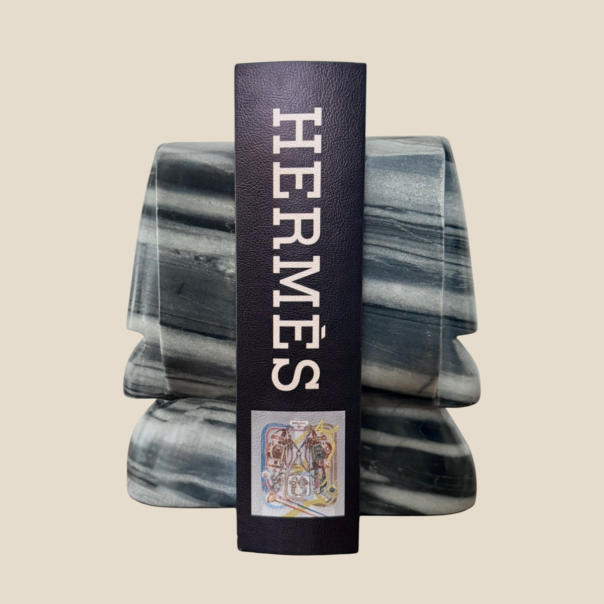 The Monolith Marble Bookends