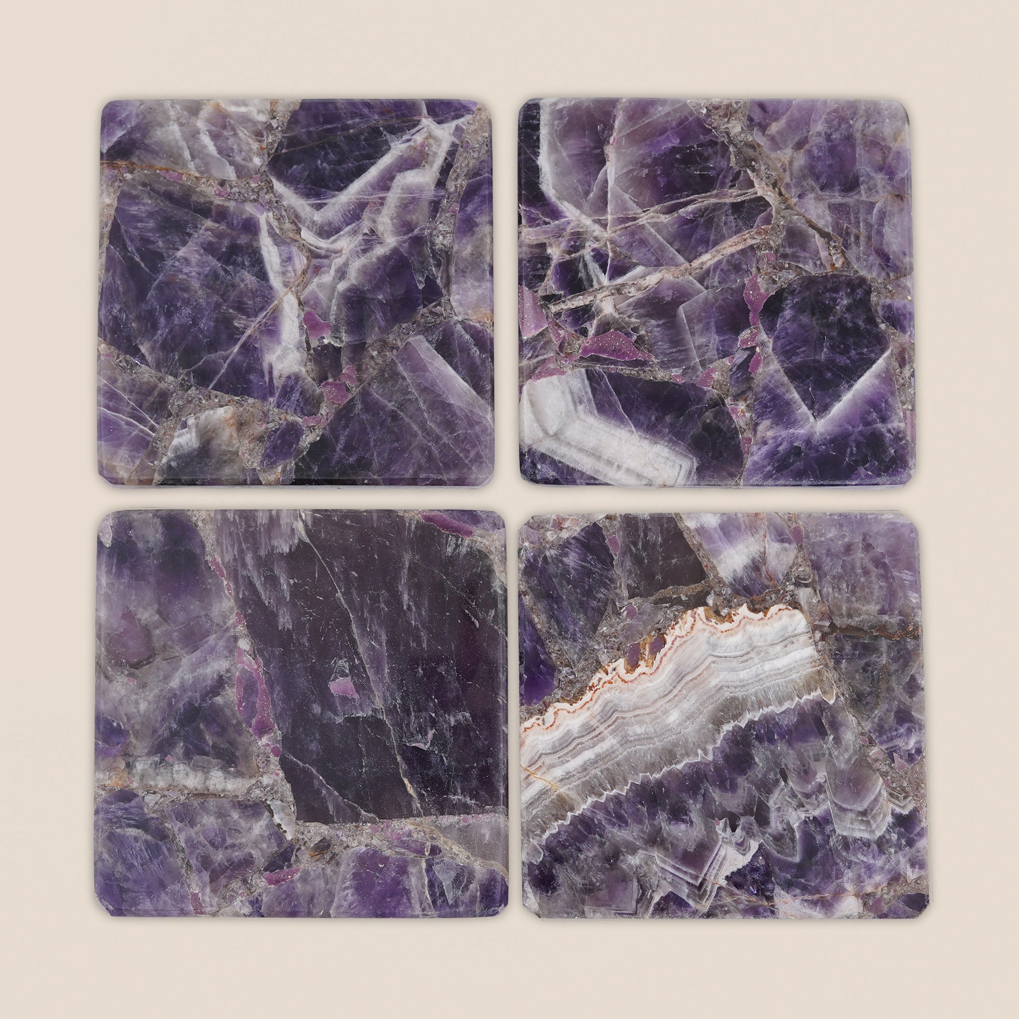Amethyst Slice Coaster – Sold Individually