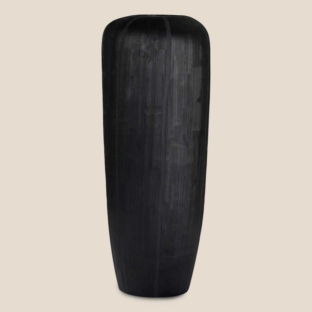 Noir Flute Vase