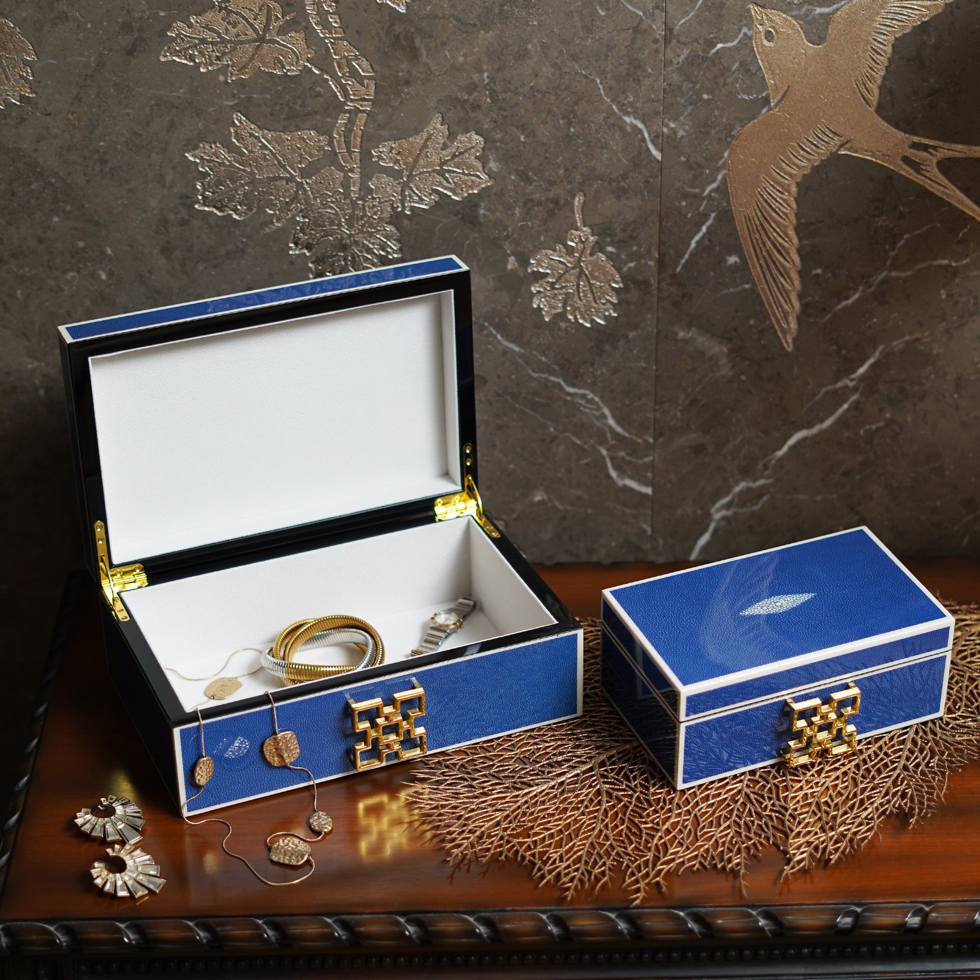 Imperial Blue Keepsake Box - Large