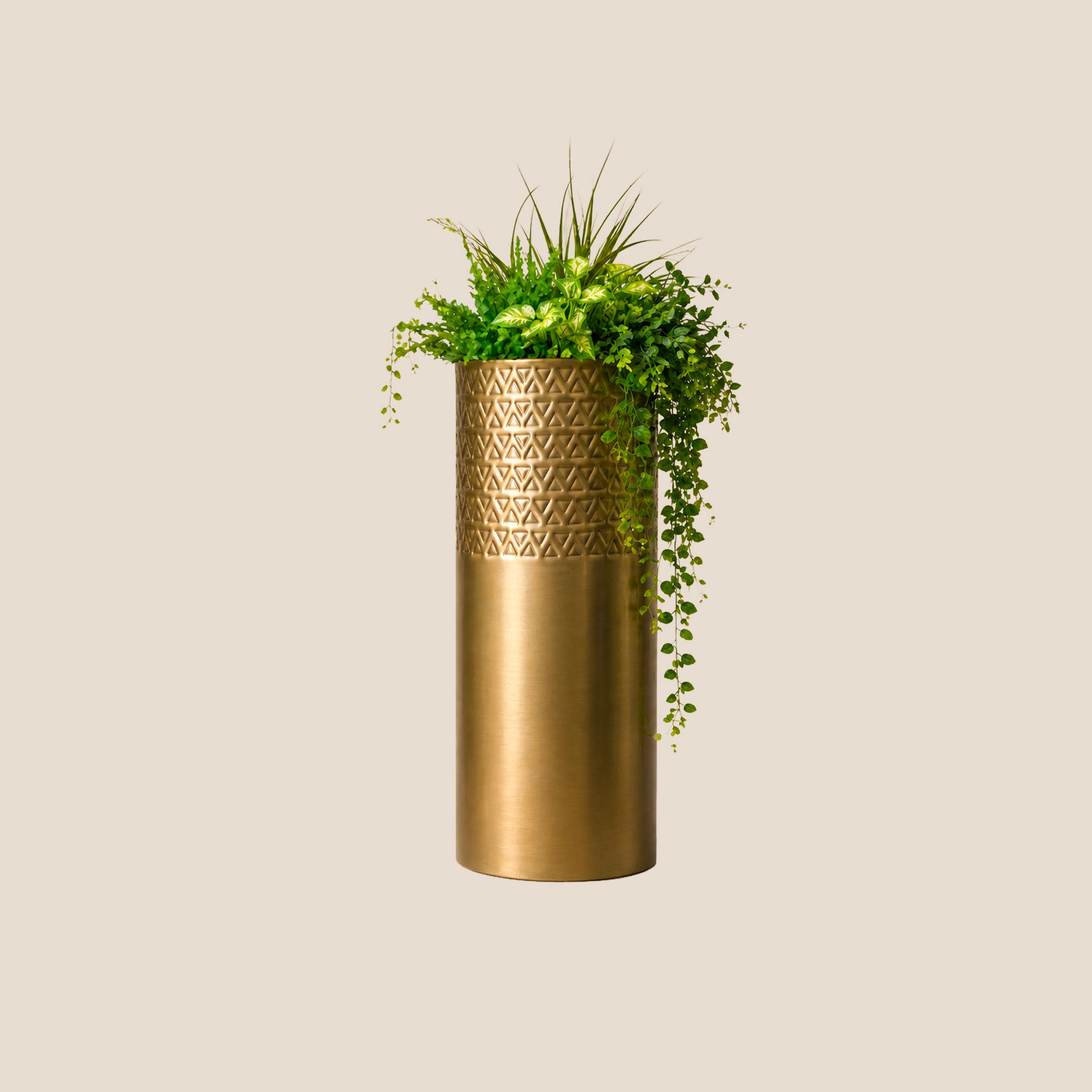 Gilded Coumn Planter Small