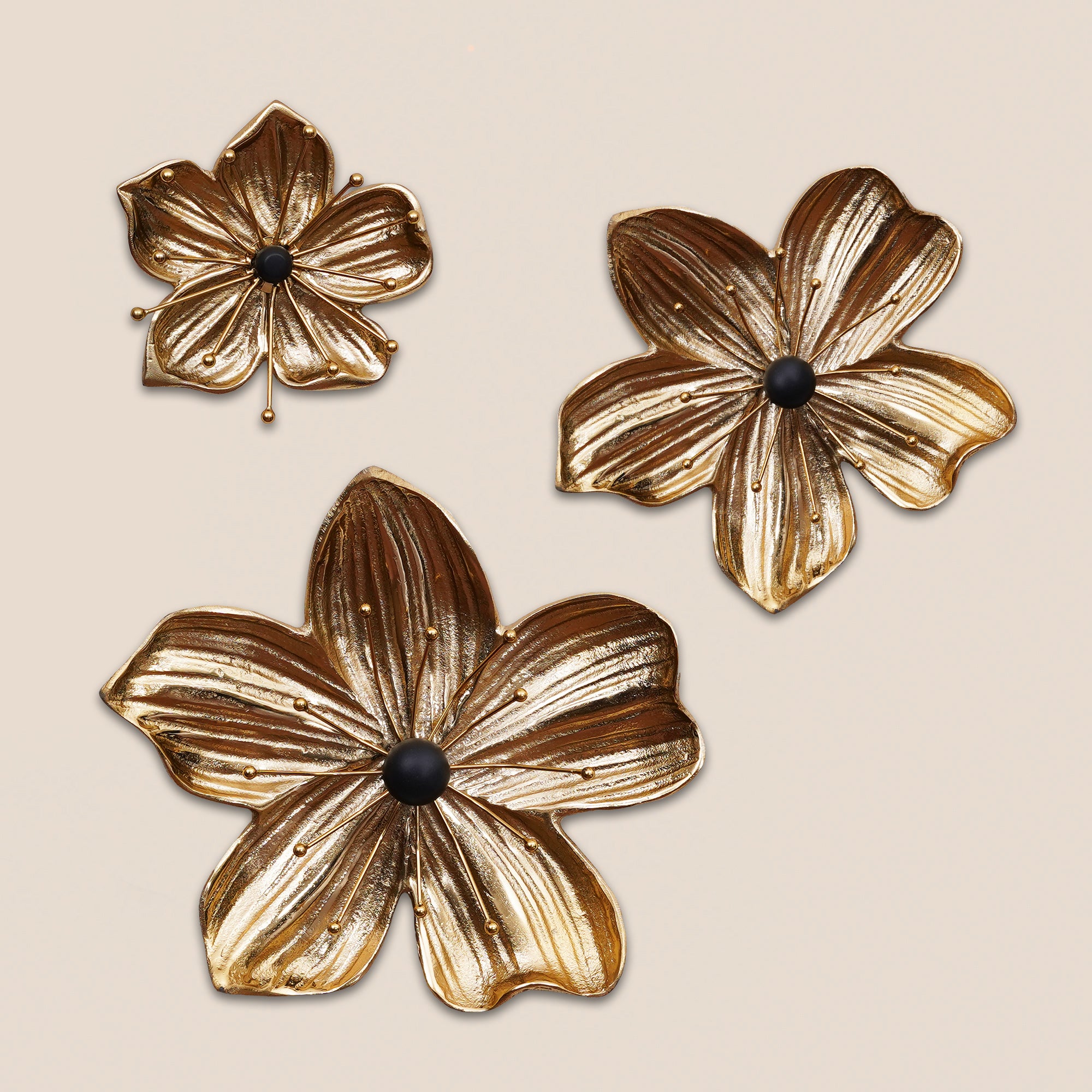 Gilded Flora Wall Décor- Set of 3