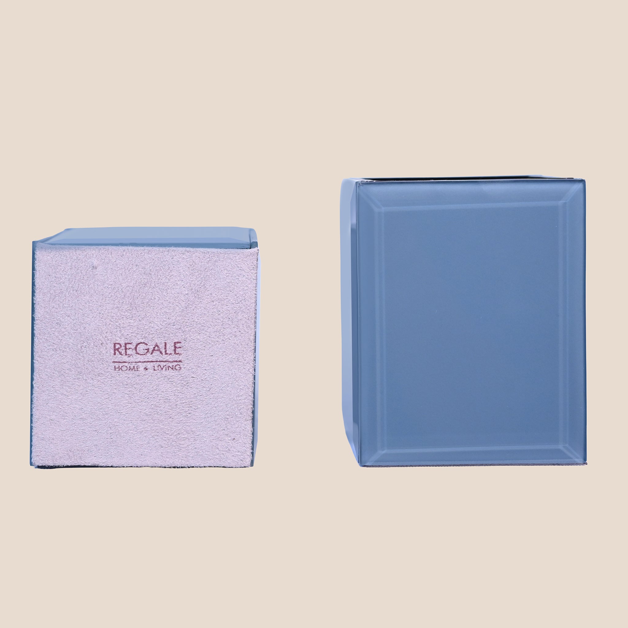 Grey Glass Tumbler & Dispenser