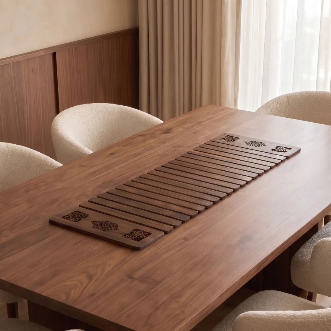 Carved Folding Table Runner - Large