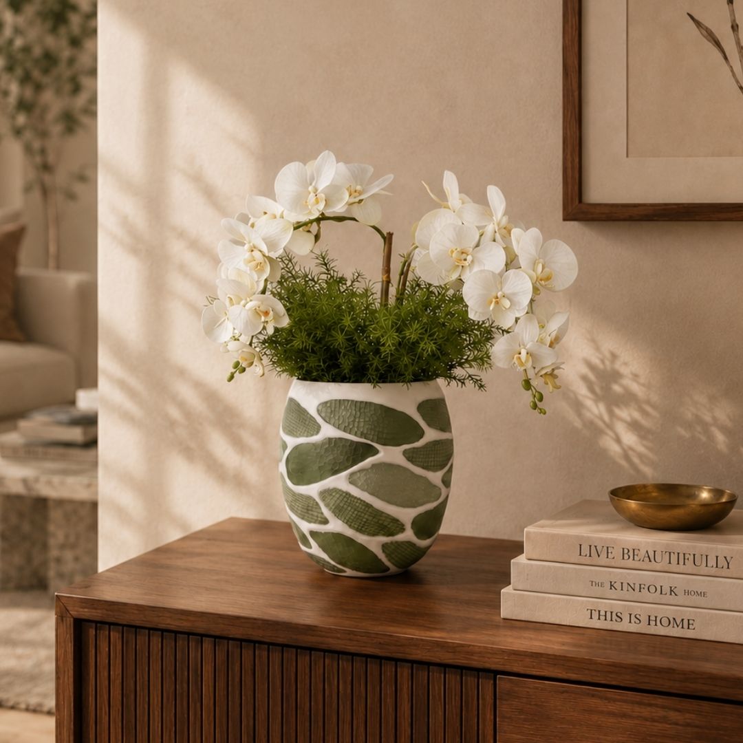Mossaic Mint Vase
