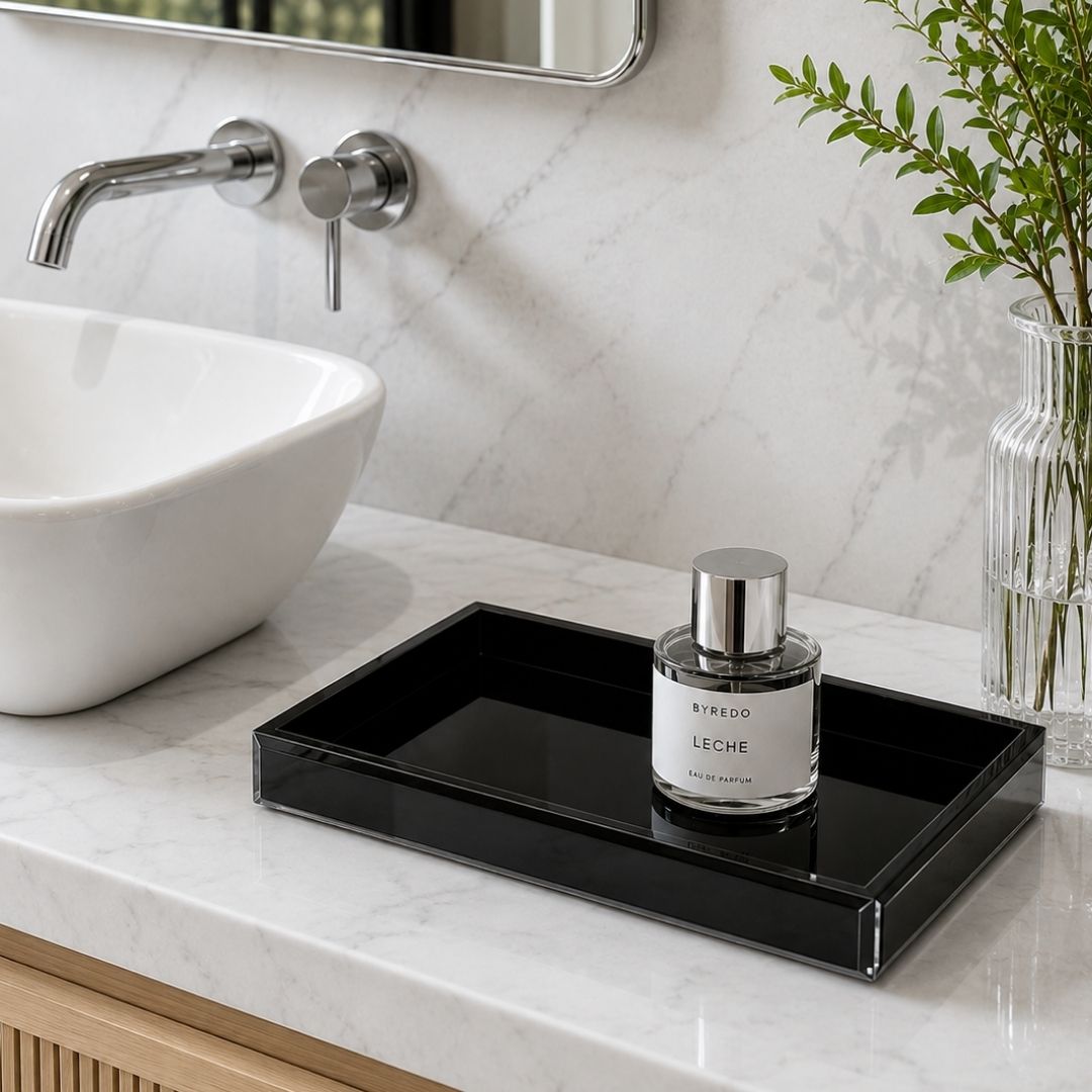 Black Glass tray