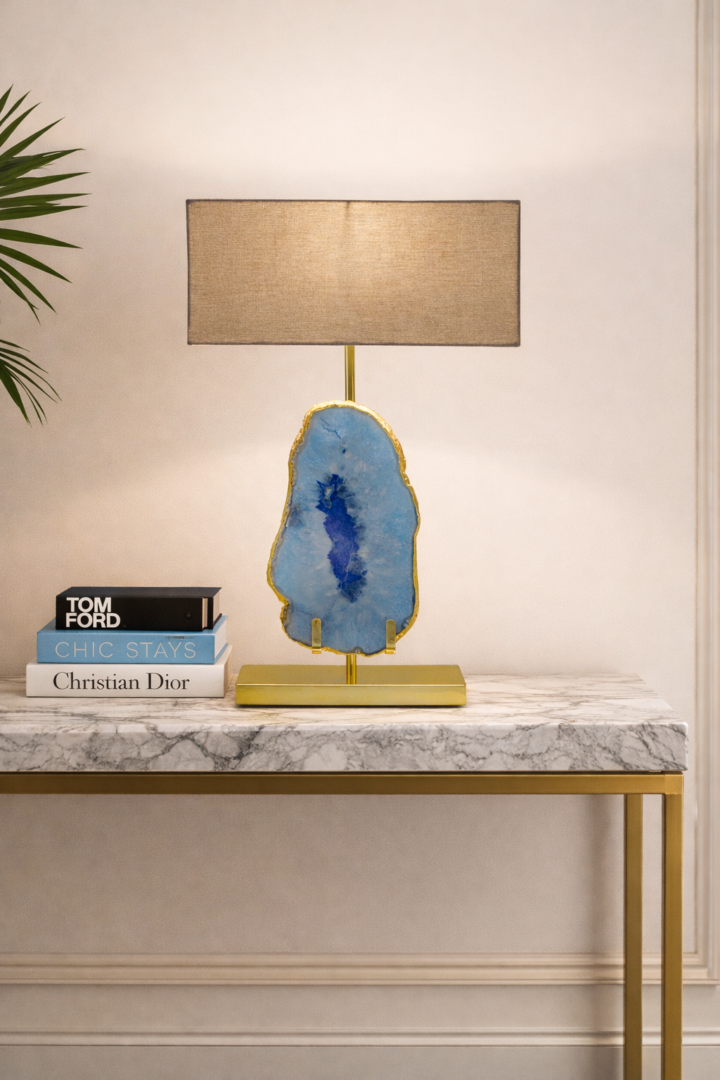 Azure Agate Luxe Table Lamp