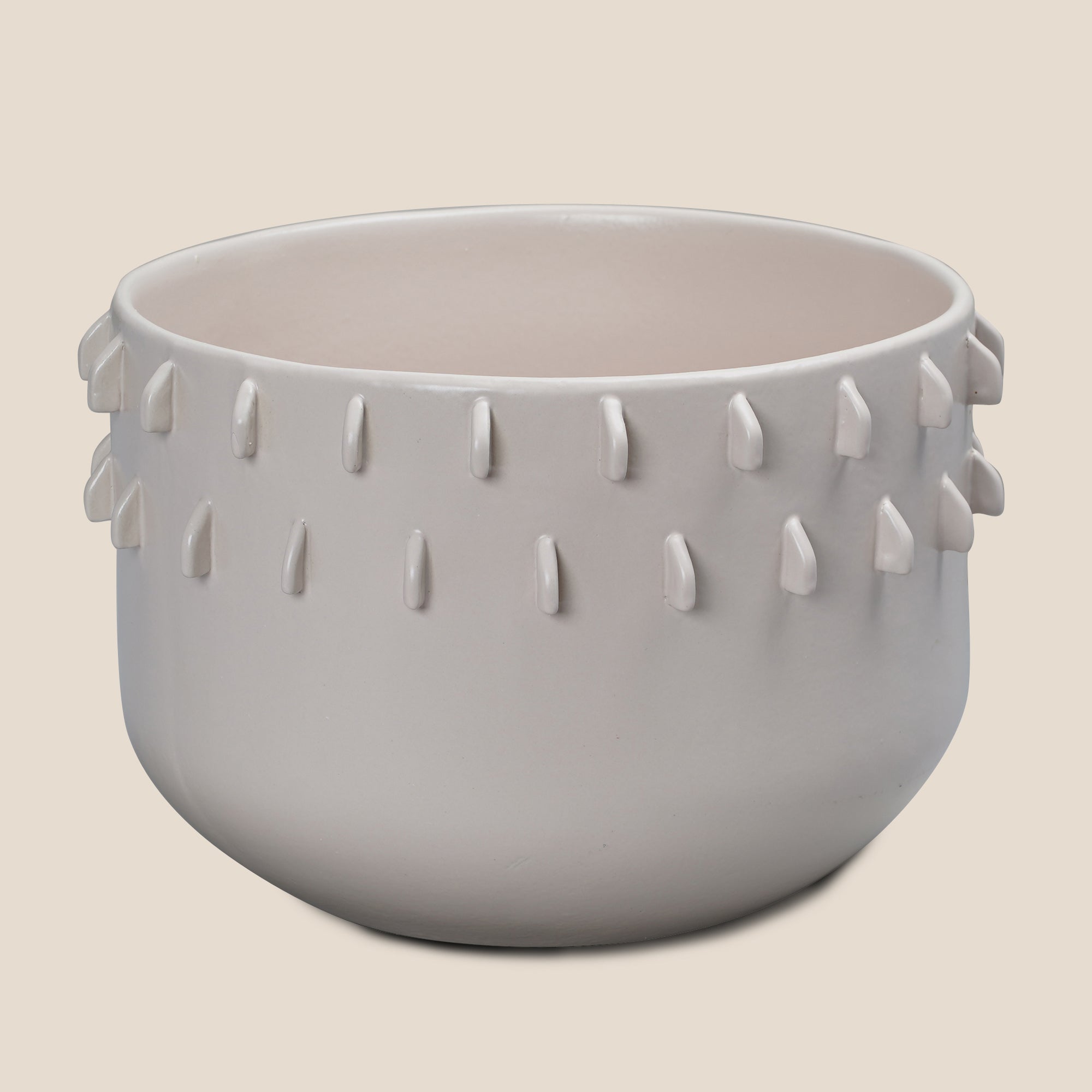 The Spiked Terra Ivory Planter - Large