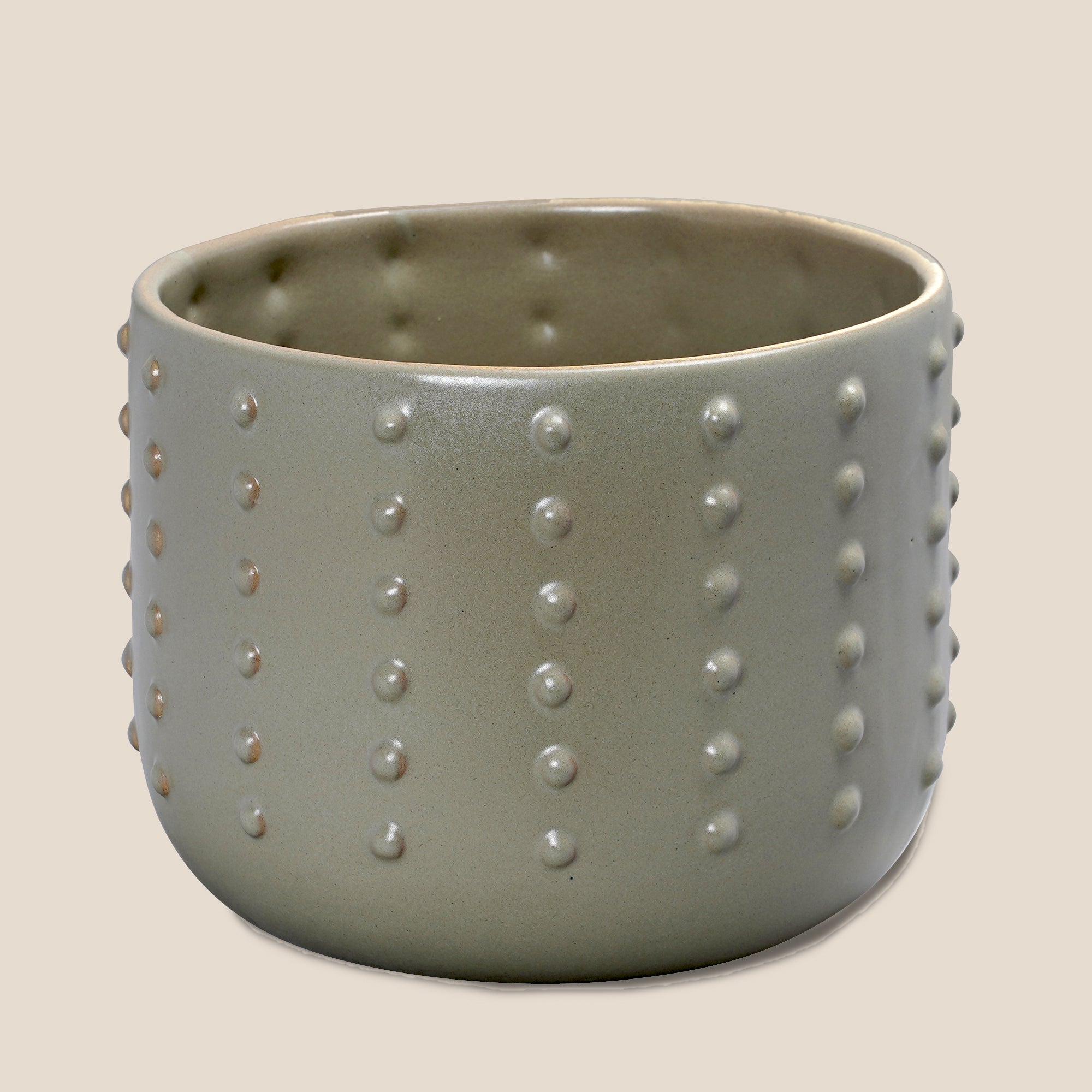 The Grey Pebble Dot Planter - Large