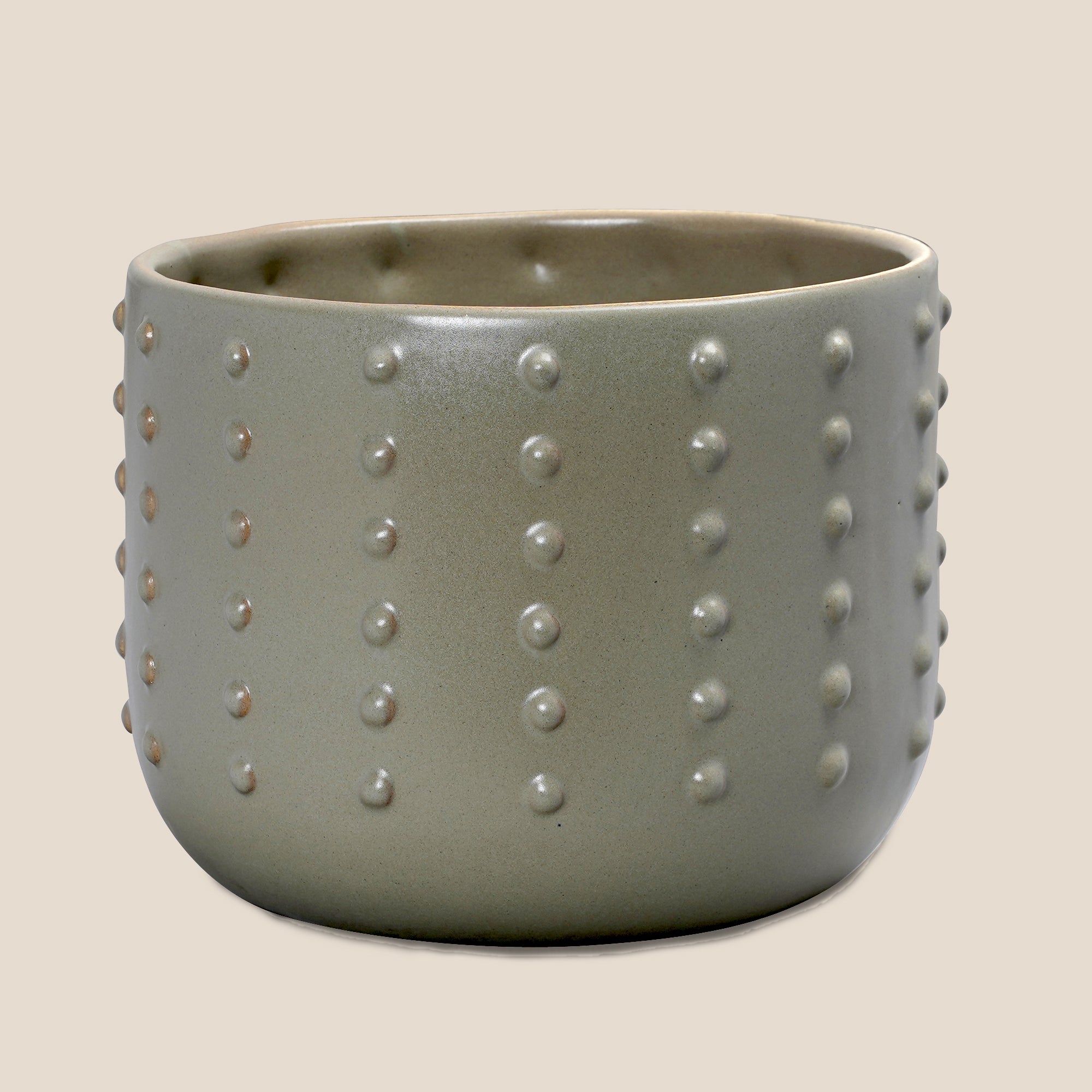 The Grey Pebble Dot Planter - Large