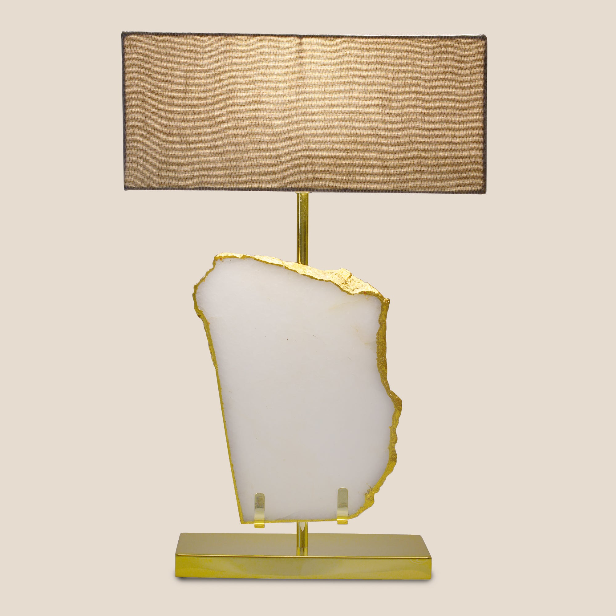 Ivory Quartz Elegance Table Lamp (Only for Delhi NCR)