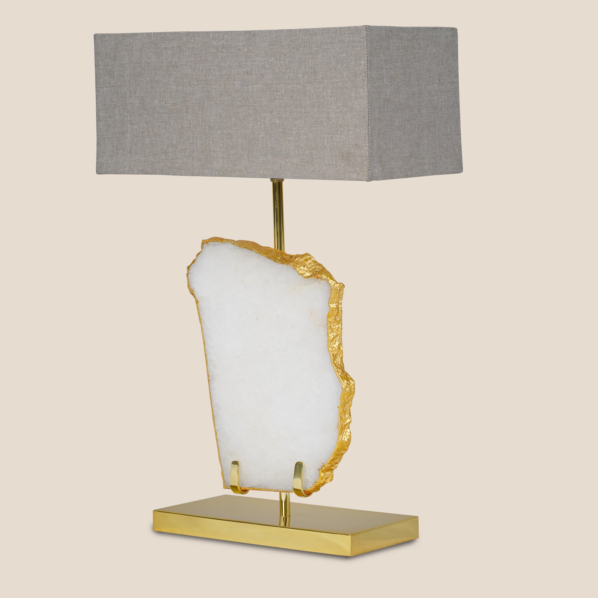 Ivory Quartz Elegance Table Lamp (Only for Delhi NCR)