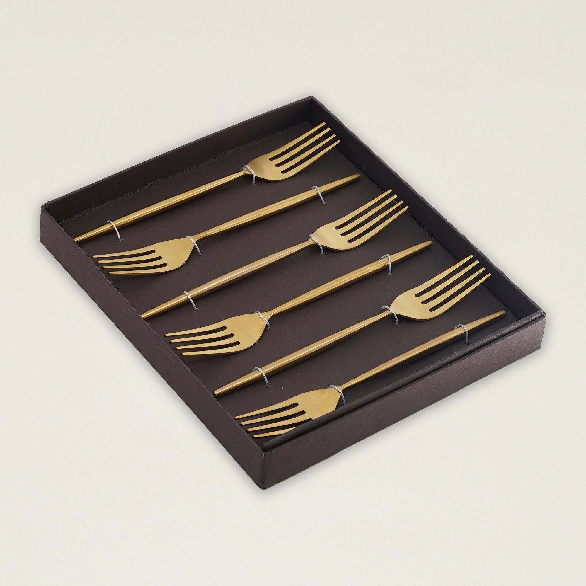 Luxe Brass-Finish Dinner Fork