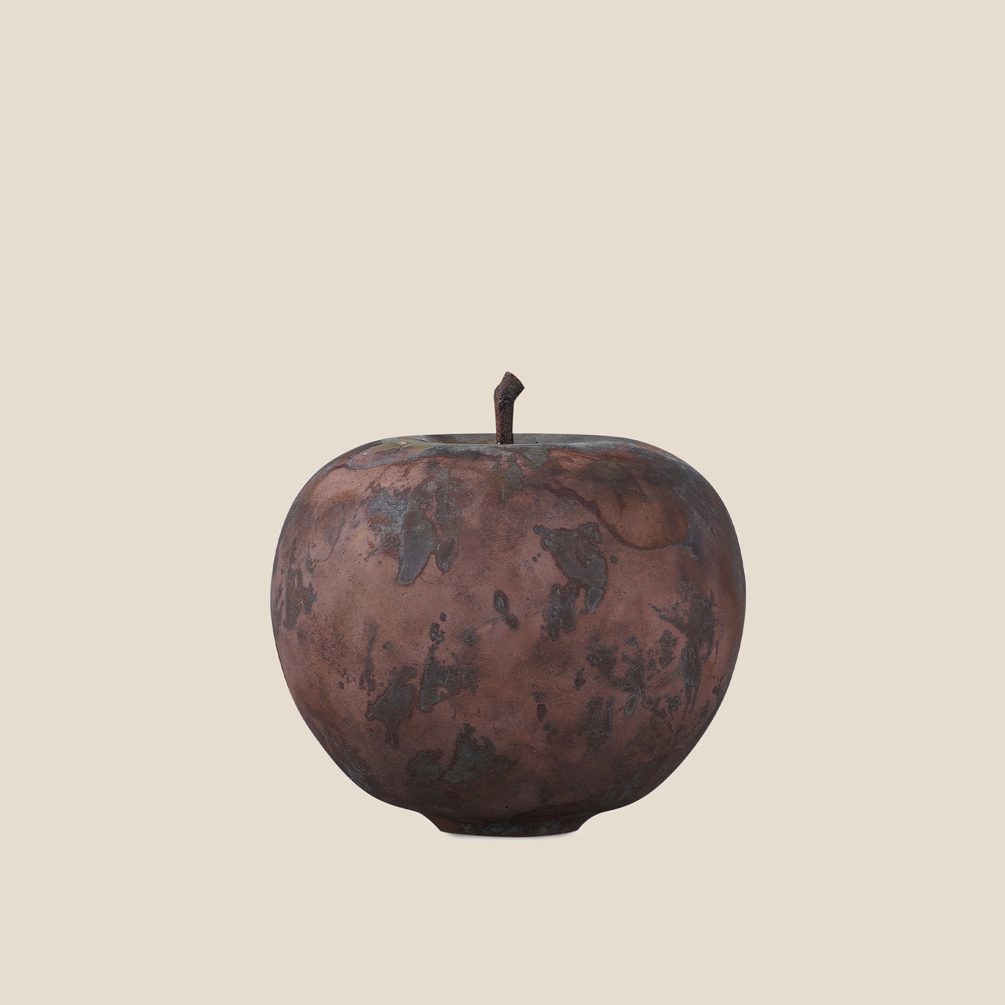 Rustic Glass Apple Decor