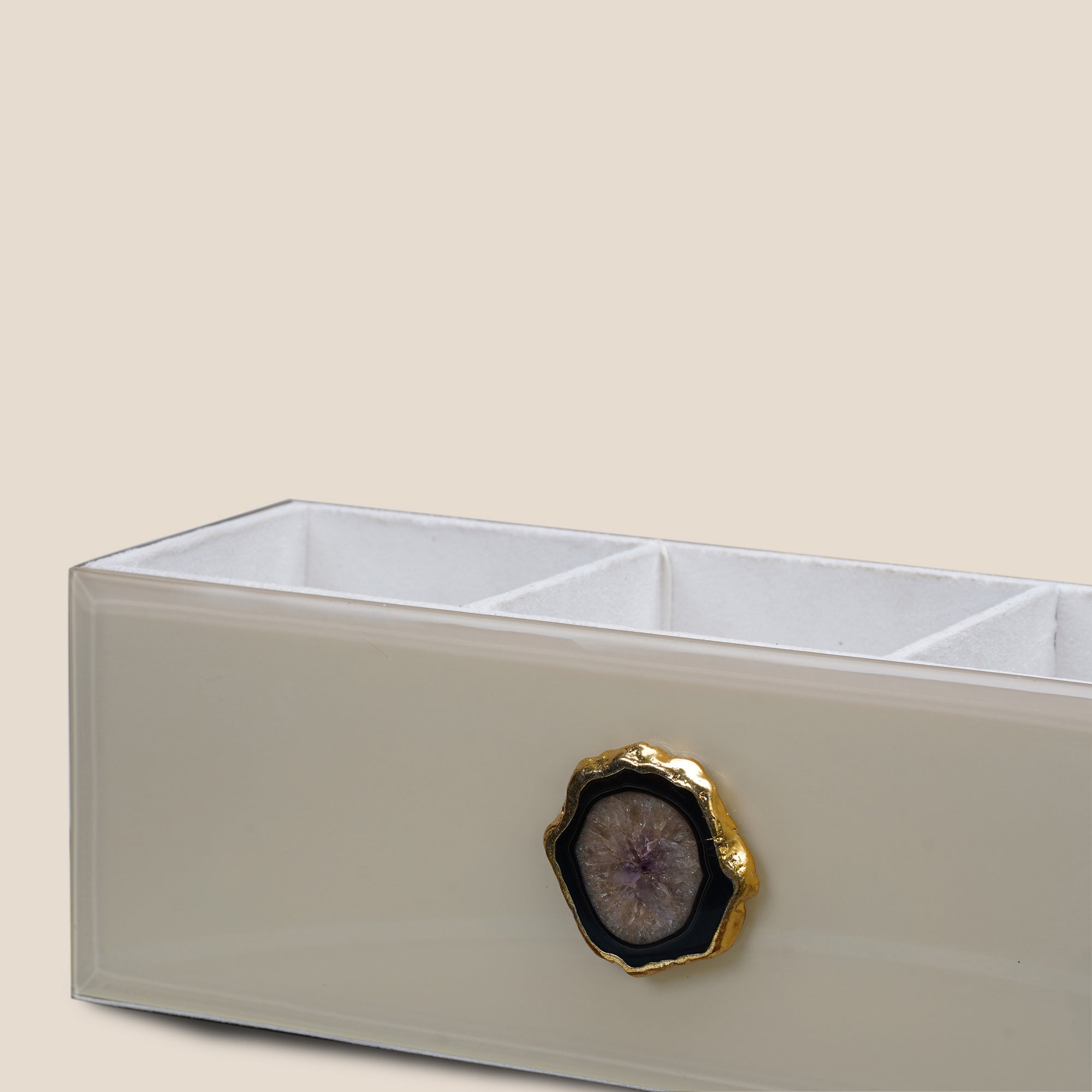 Agate Elegance Cutlery Organizer - IVORY
