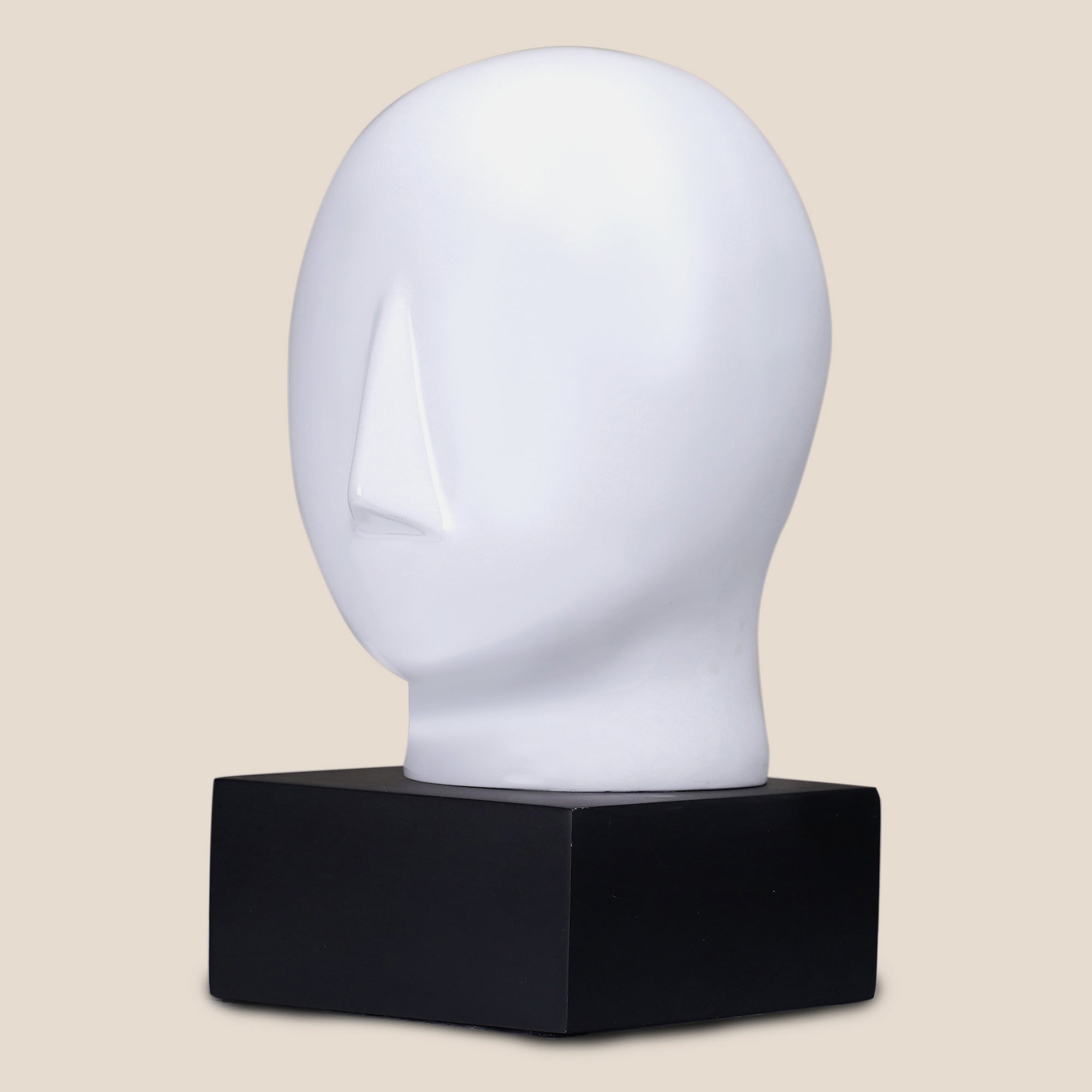 Minimalist Muse Sculpture - White