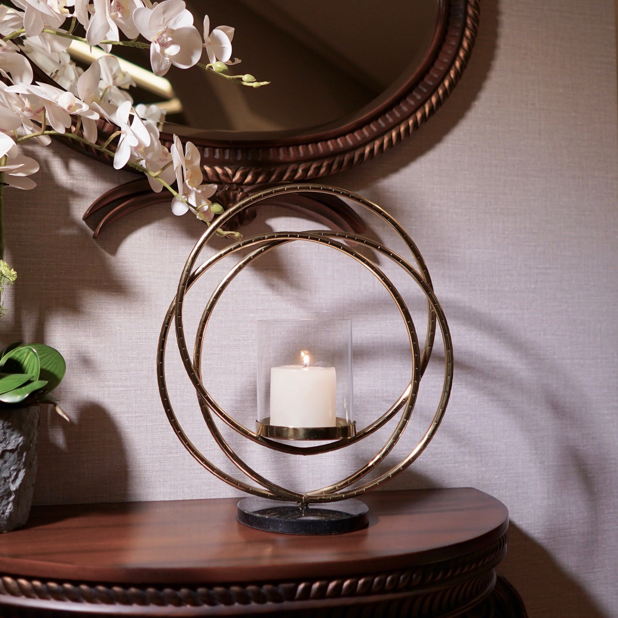 Celestial Rings Candle Holder