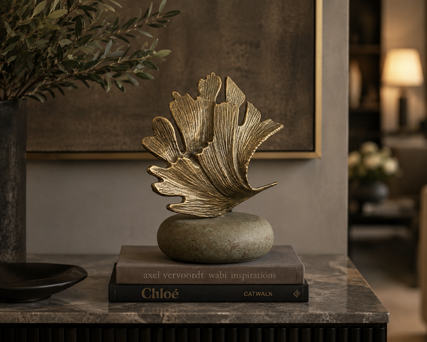 Gilded Reef Sculpture