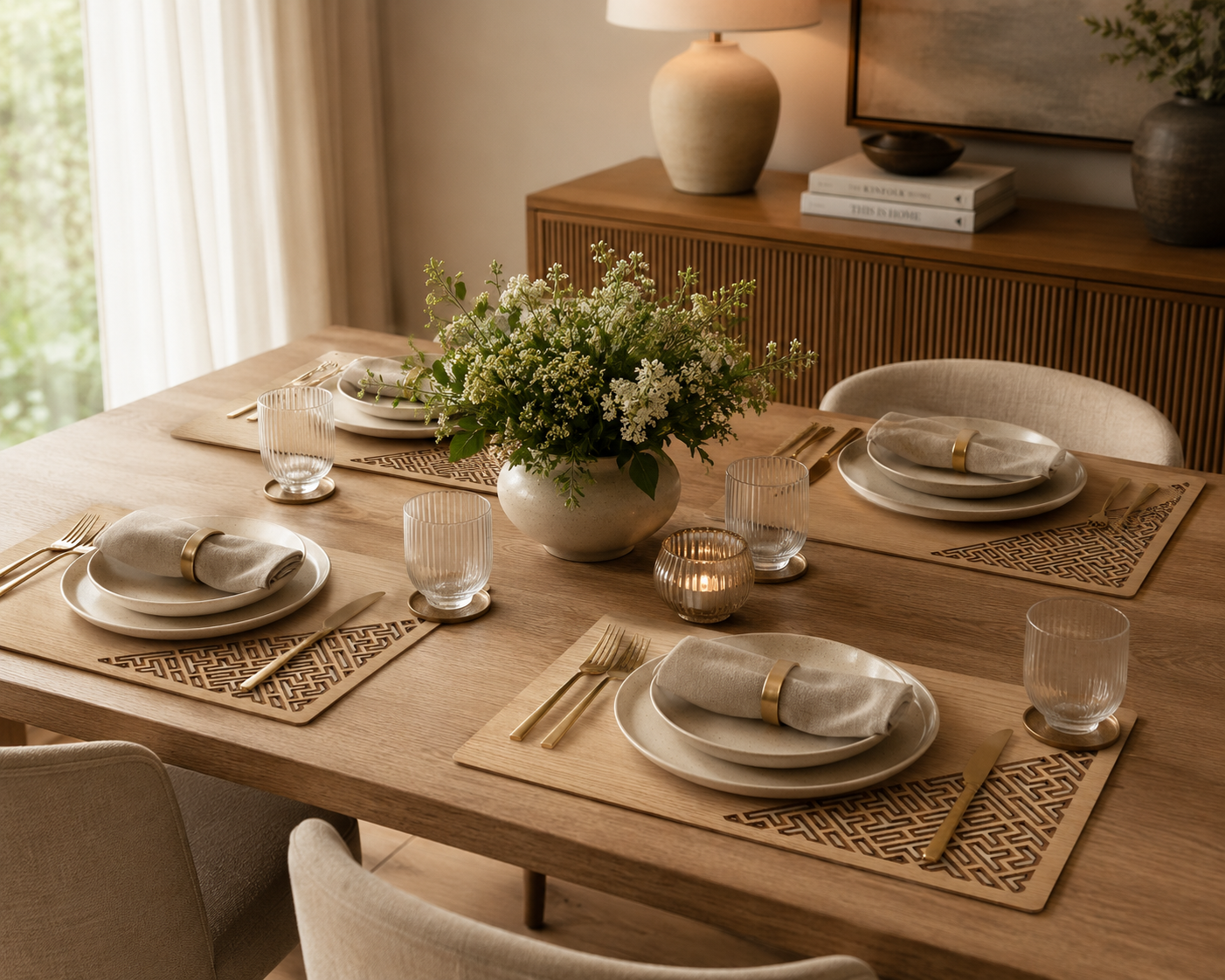 Linear Harmony Table Mat - Set of 6