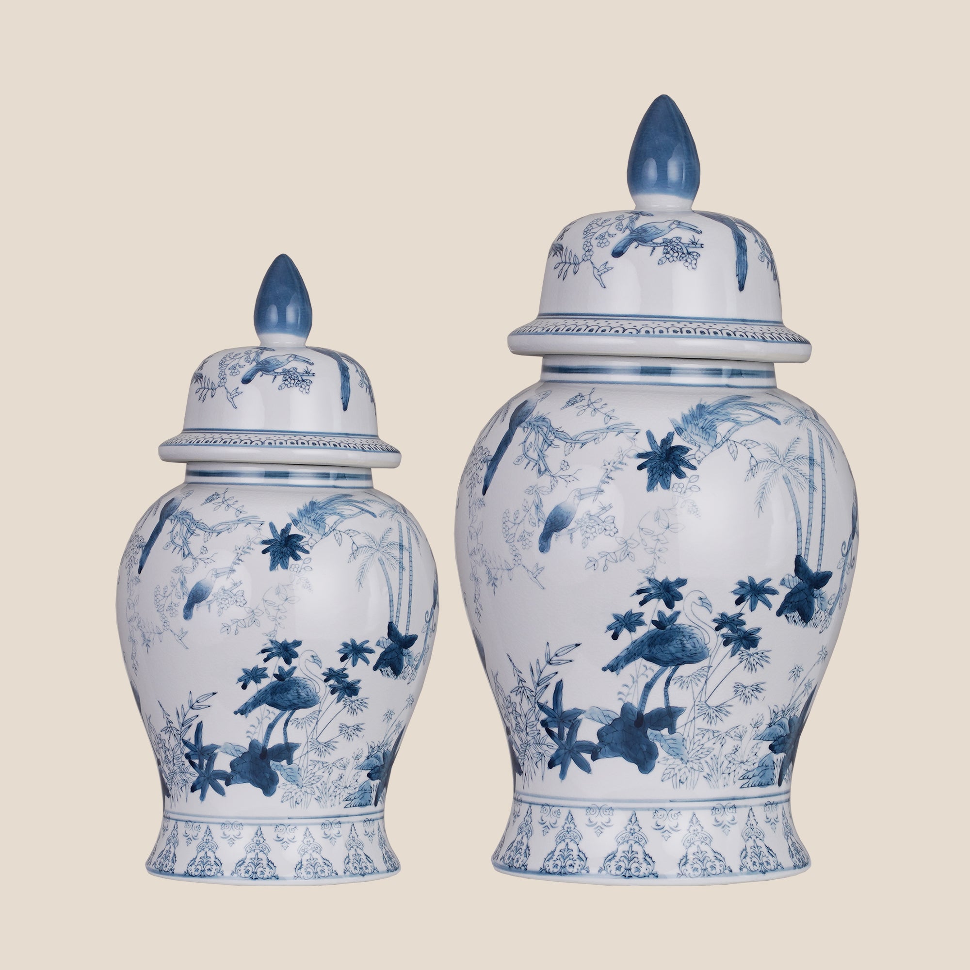 Porcelain Ginger Jars (Only for Delhi NCR)