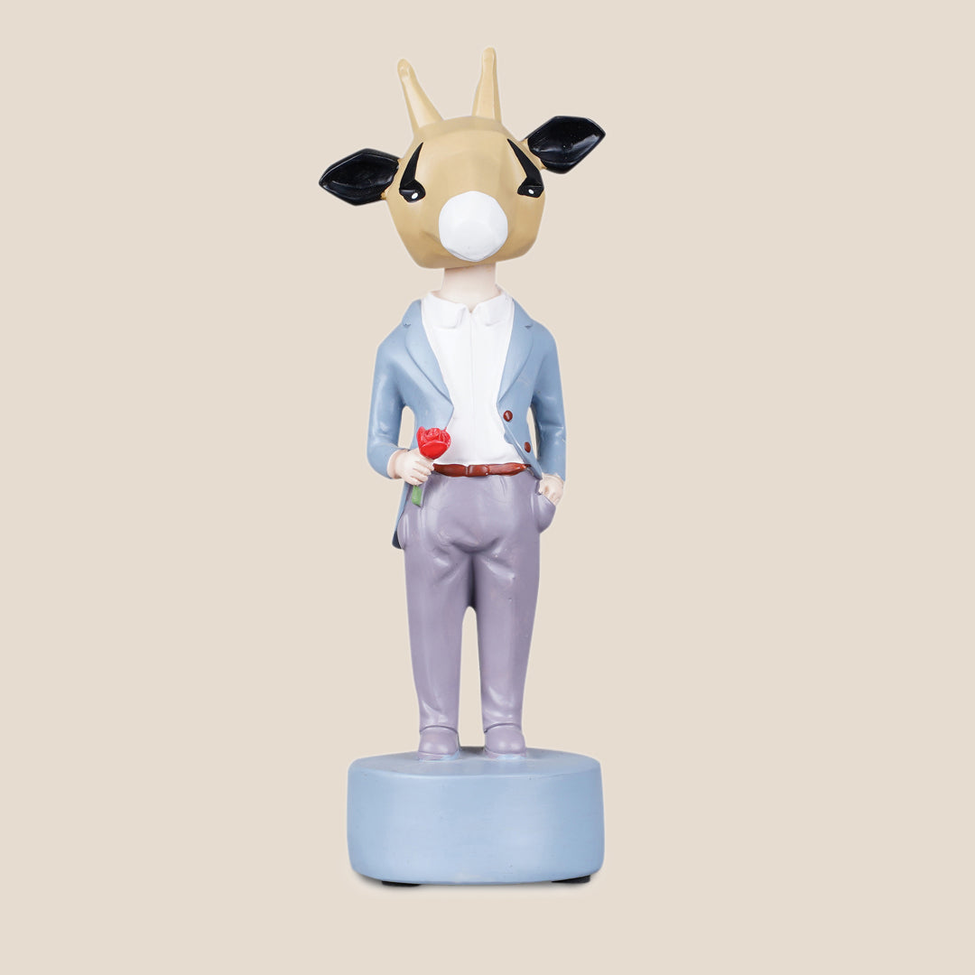Dapper Giraffe Gentleman Figurine