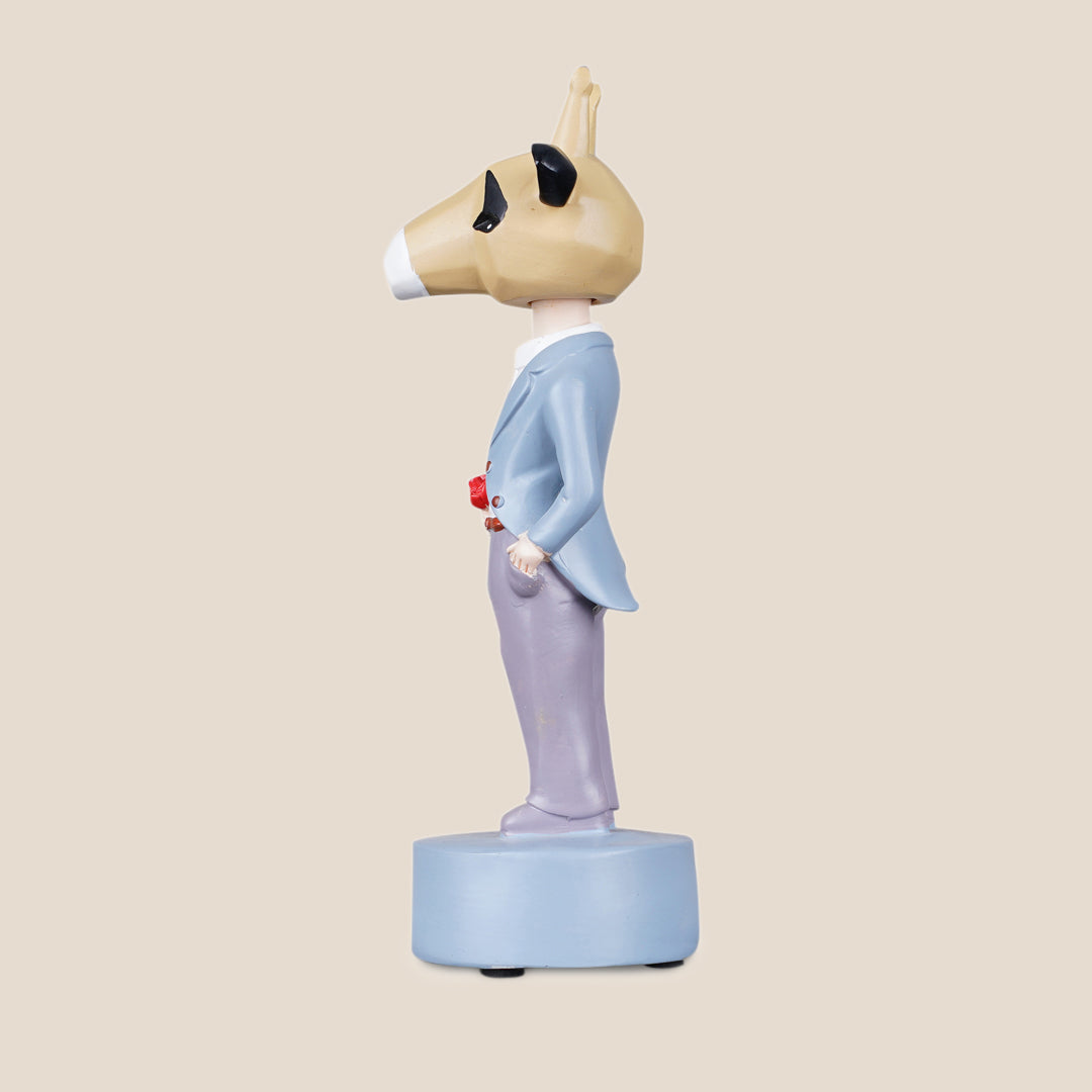 Dapper Giraffe Gentleman Figurine