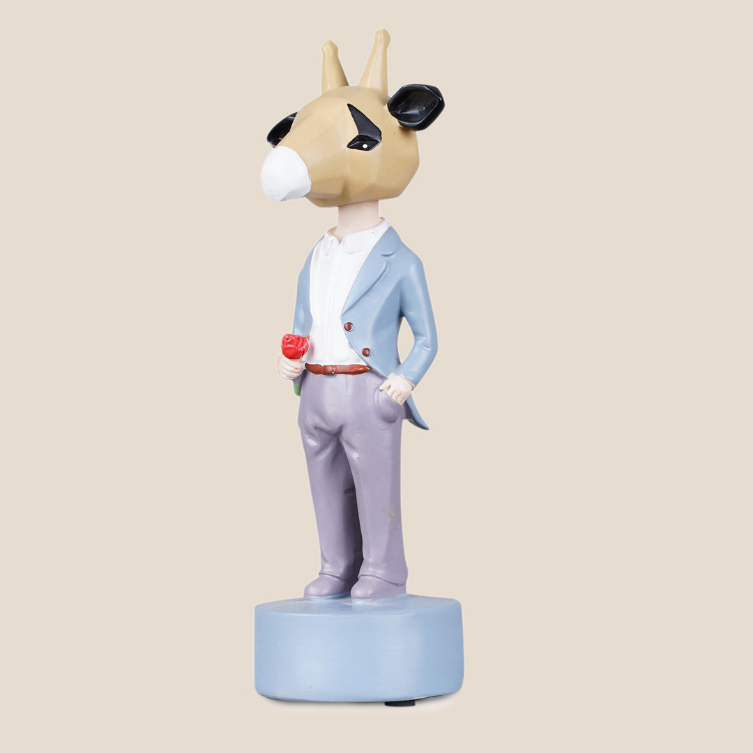 Dapper Giraffe Gentleman Figurine