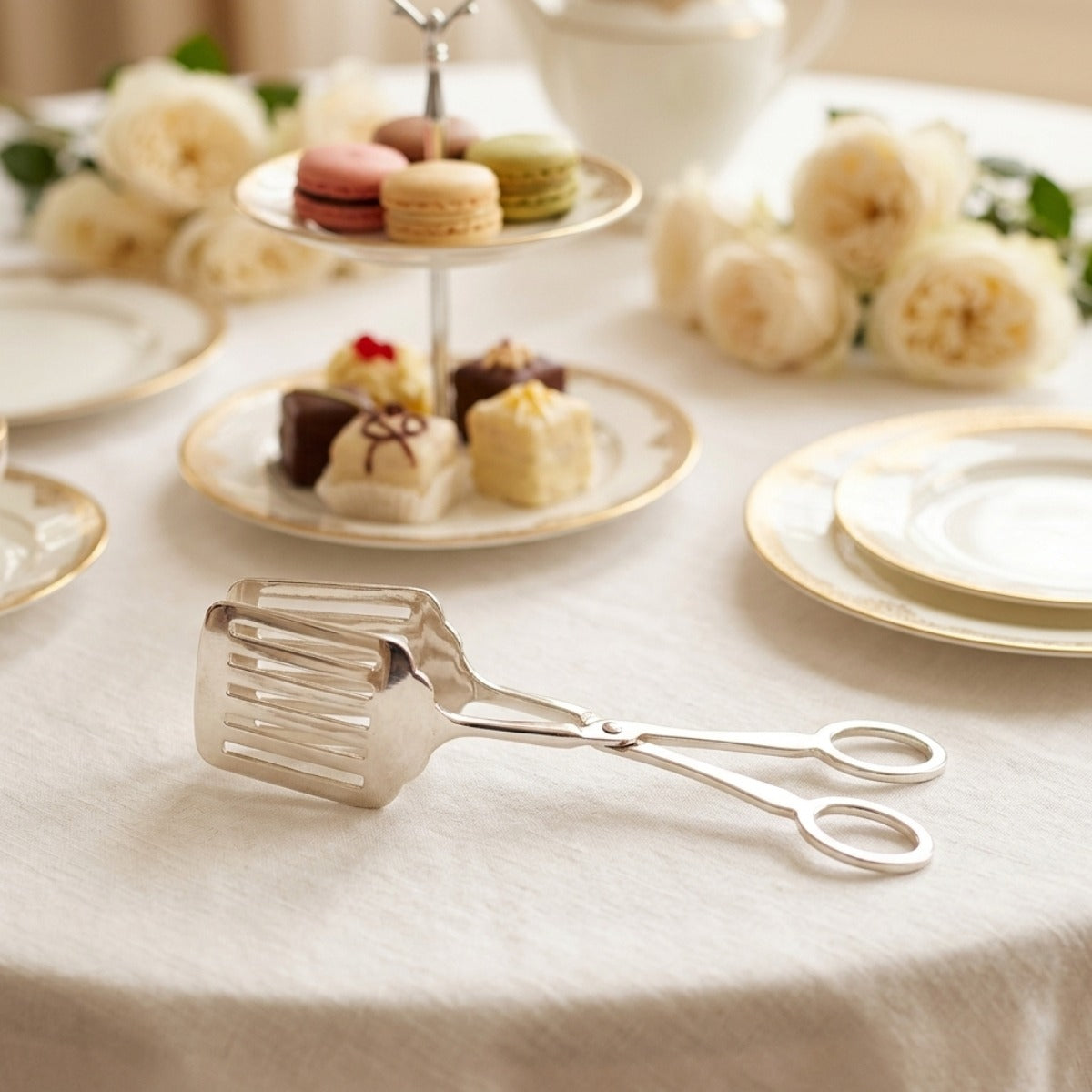 Elegant Pastry Tongs