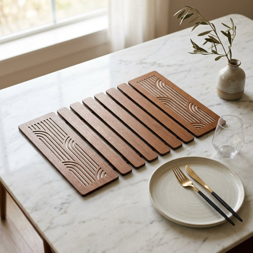 Arcelle Folding Table Mats - Set of 6