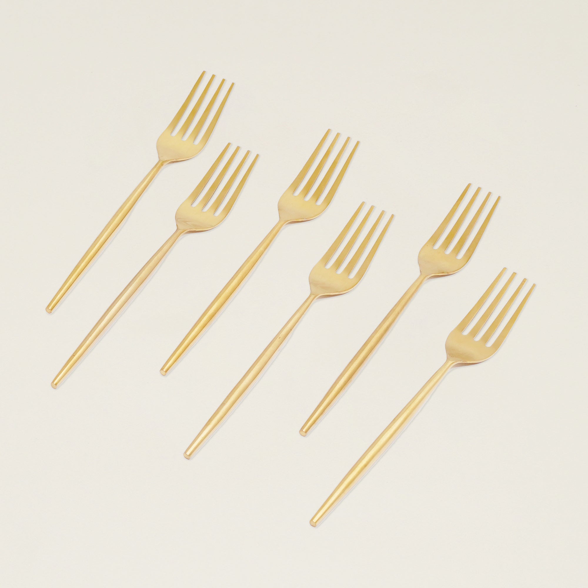 Luxe Brass-Finish Dinner Fork