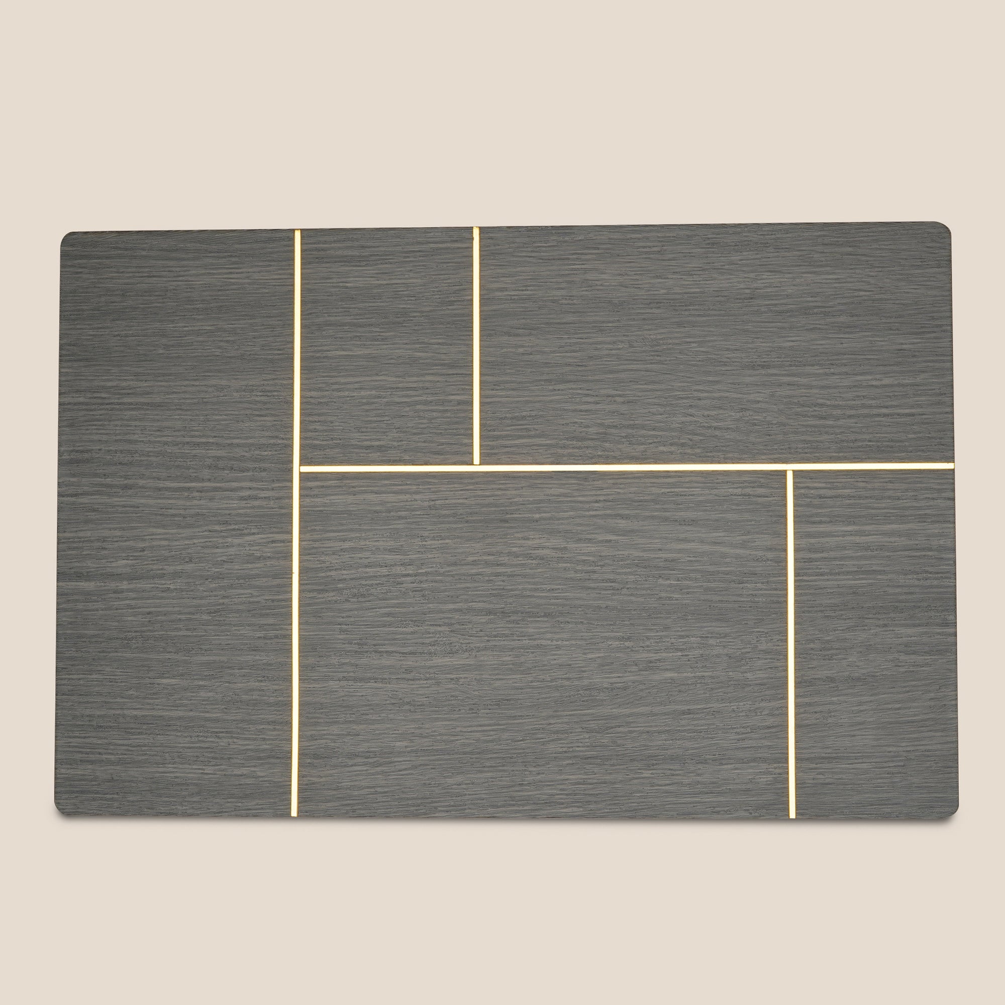 Graphite Lines Table Mat - Set of 2
