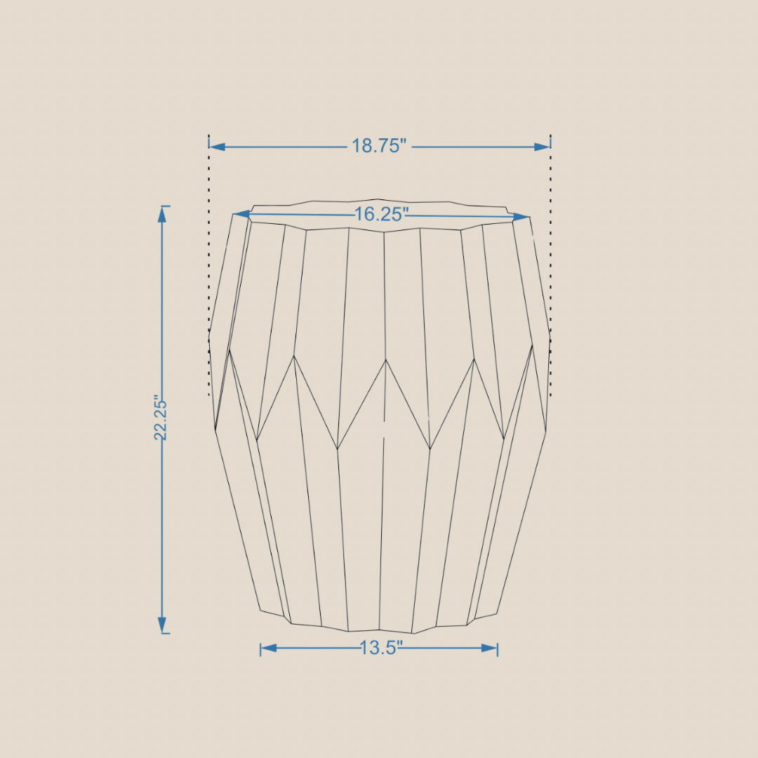 Nia Walnut Facet Table