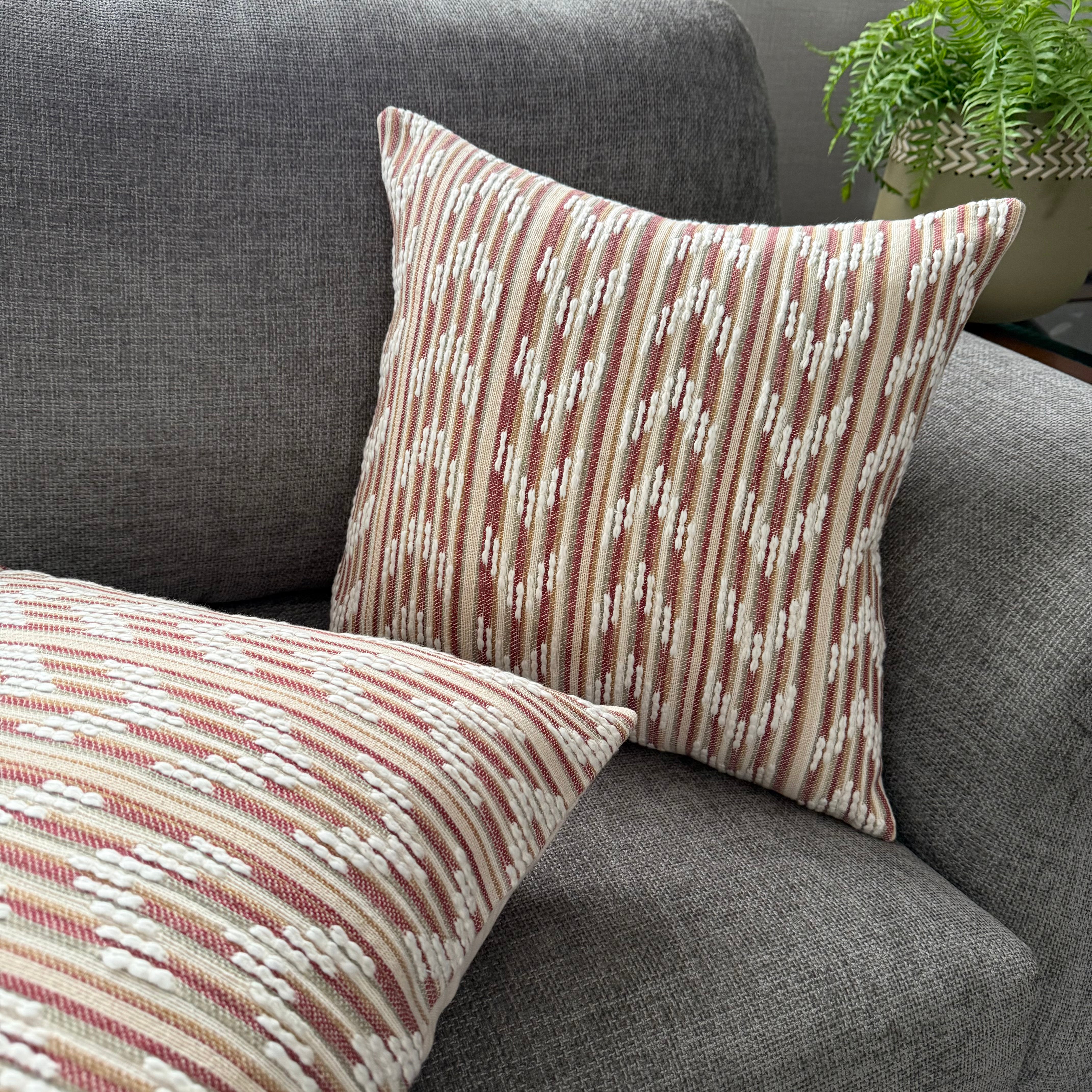 RUSTIC CHEVRON CUSHION COVERS